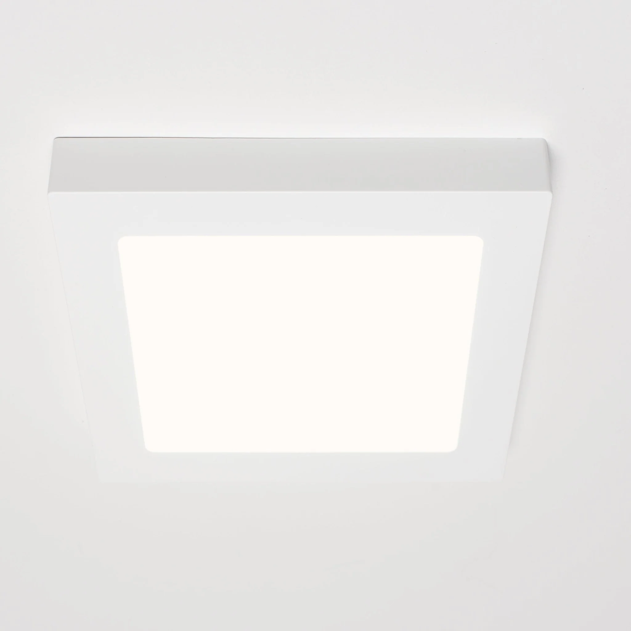 LED's Light Inbouw/Opbouw LED Plafondlamp CCT Ø 20 cm vierkant - Dimbaar - warm en koud wit - Zaagmaat 200×200mm – Wit - Image 4