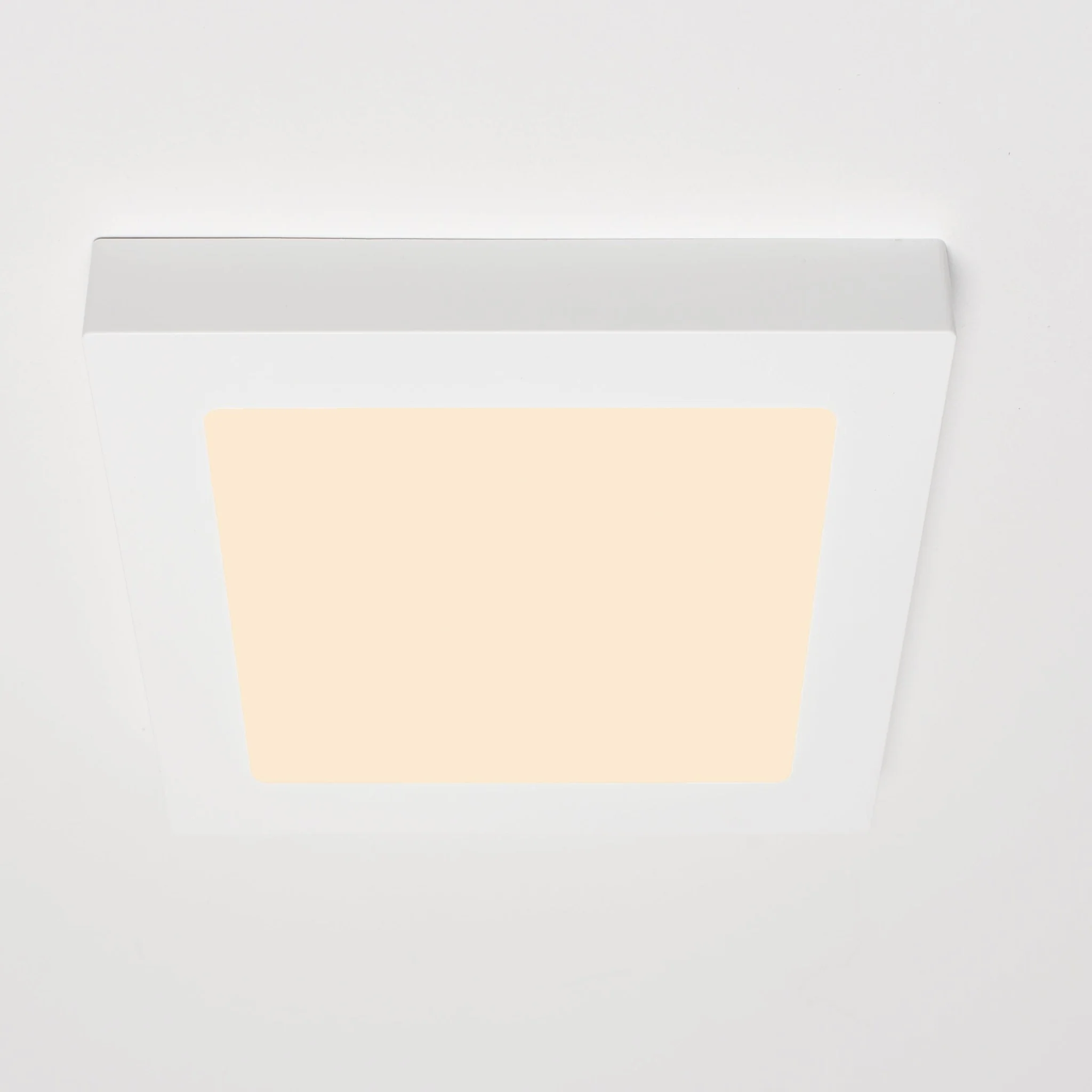 LED's Light Inbouw/Opbouw LED Plafondlamp CCT Ø 20 cm vierkant - Dimbaar - warm en koud wit - Zaagmaat 200×200mm – Wit - Image 5