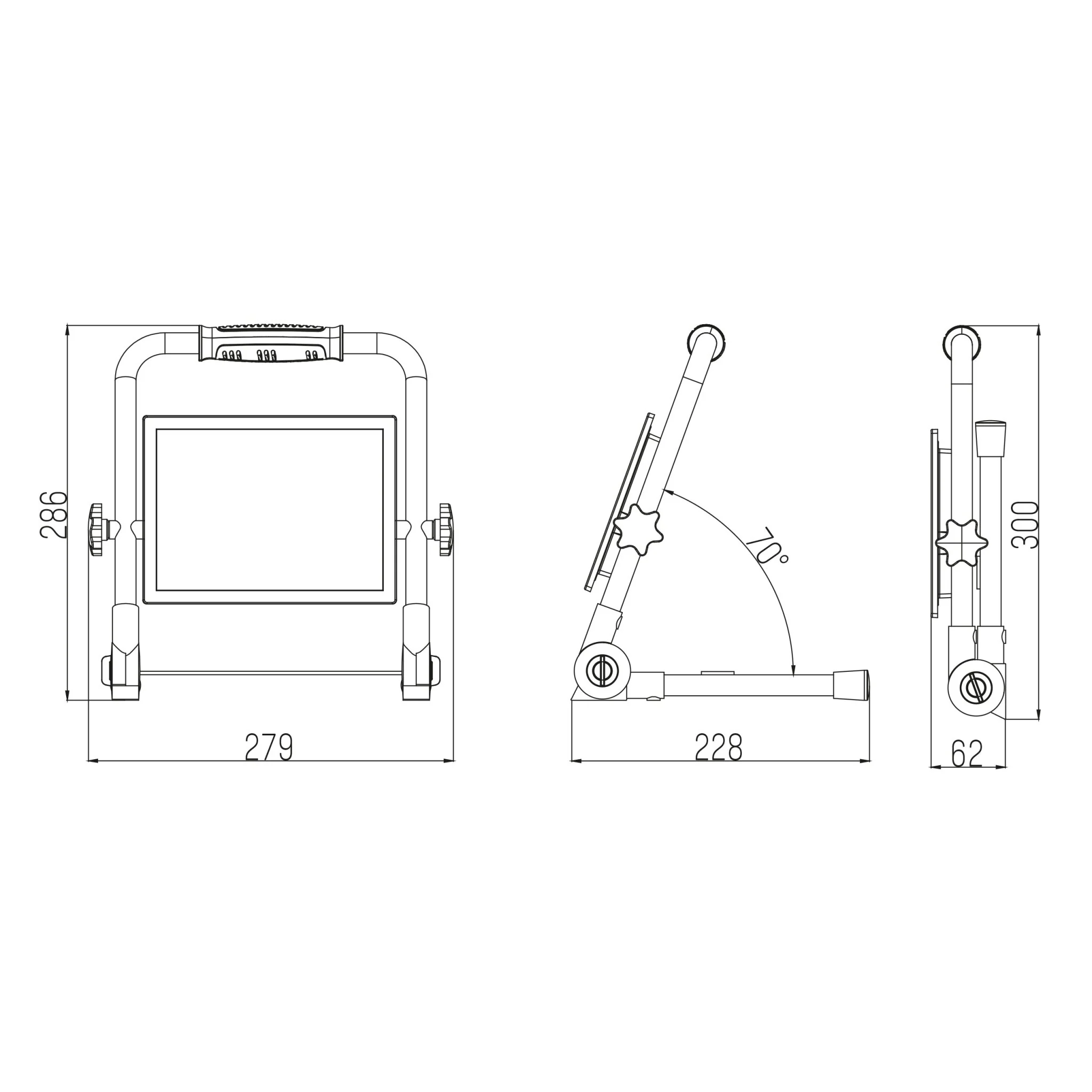 LED's Work Werklamp 4250 - 3 meter snoer - Olie- en zuurbestendige kabel - IP65 waterdicht - 50W - Image 8