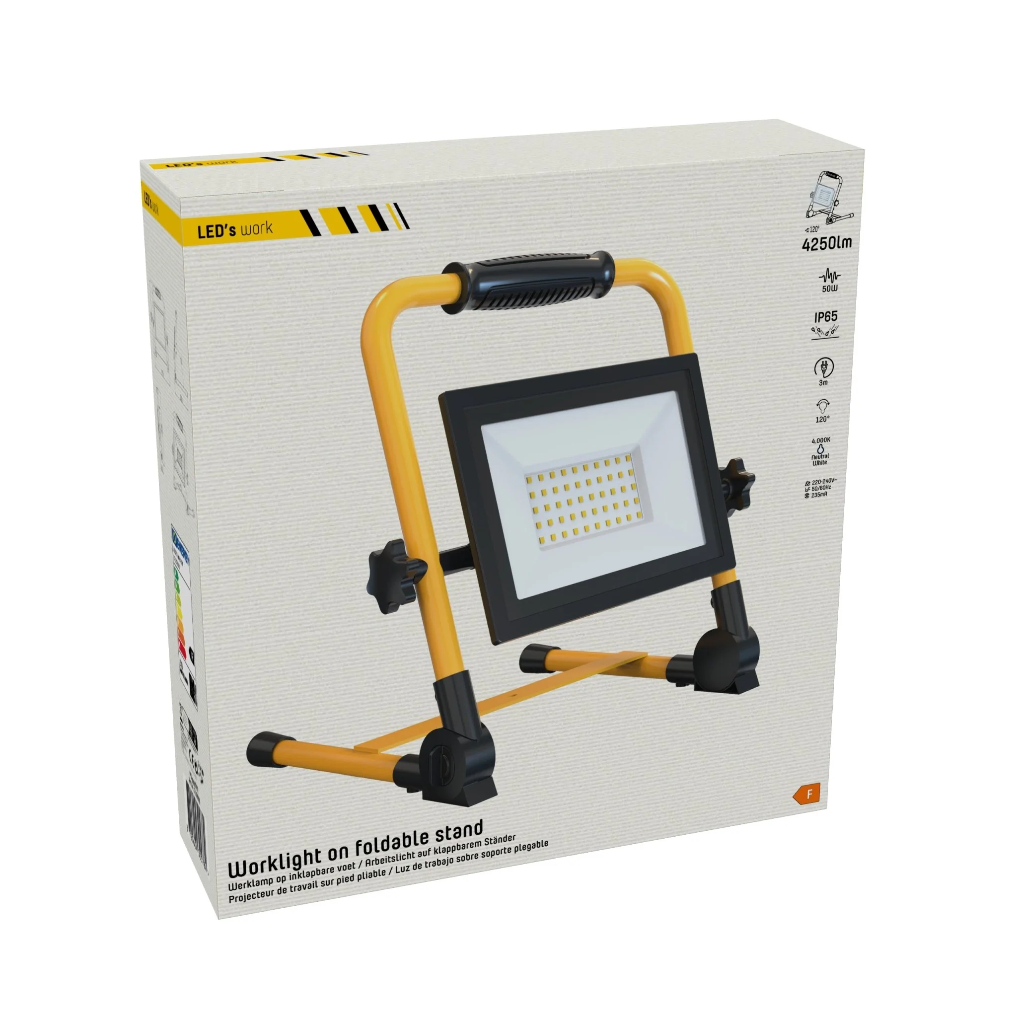 LED's Work Werklamp 4250 - 3 meter snoer - Olie- en zuurbestendige kabel - IP65 waterdicht - 50W - Image 9