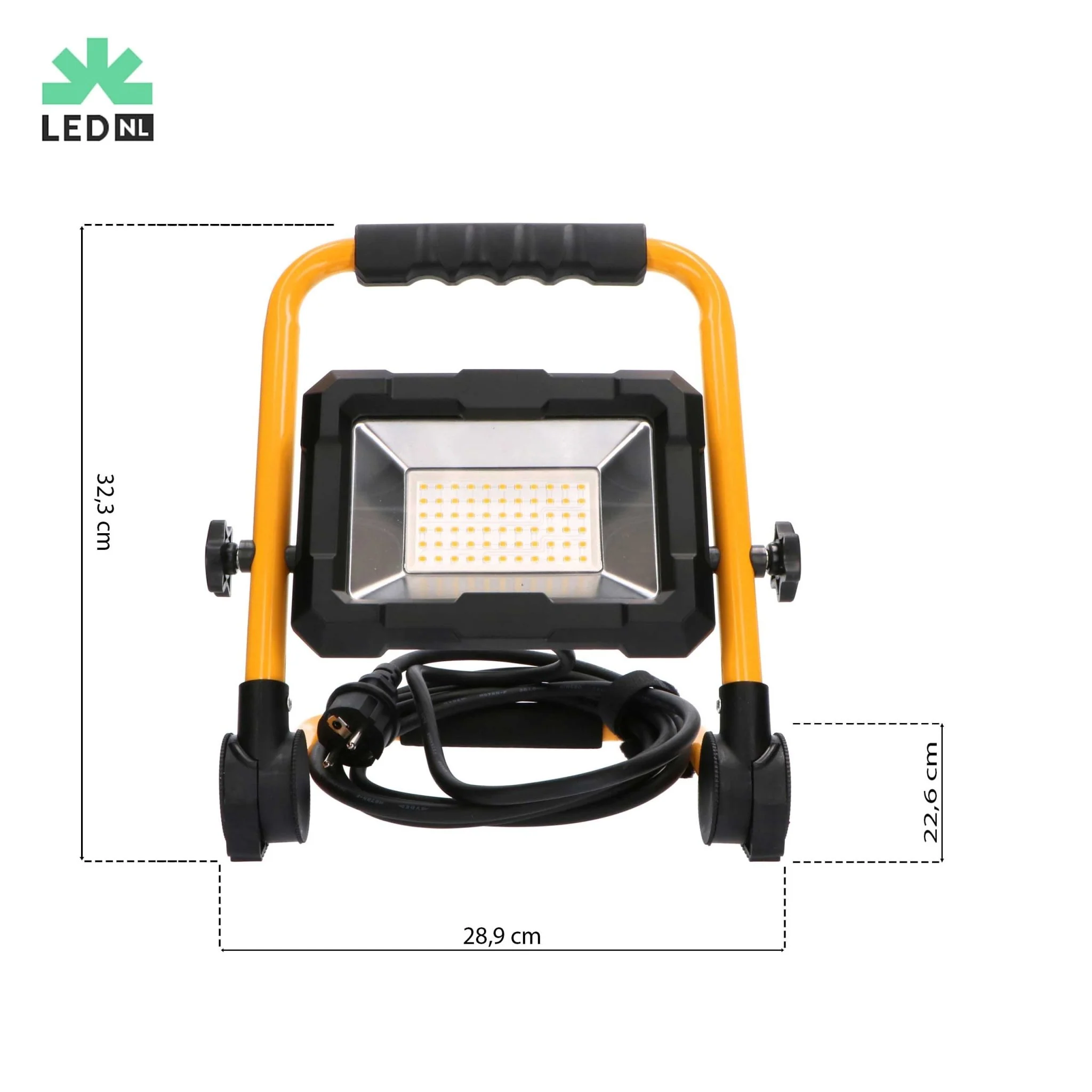 LED's Work Bouwlamp 5500 - Inklapbaar & Kantelbaar - 3 meter snoer - IP65 - 30W - Image 7
