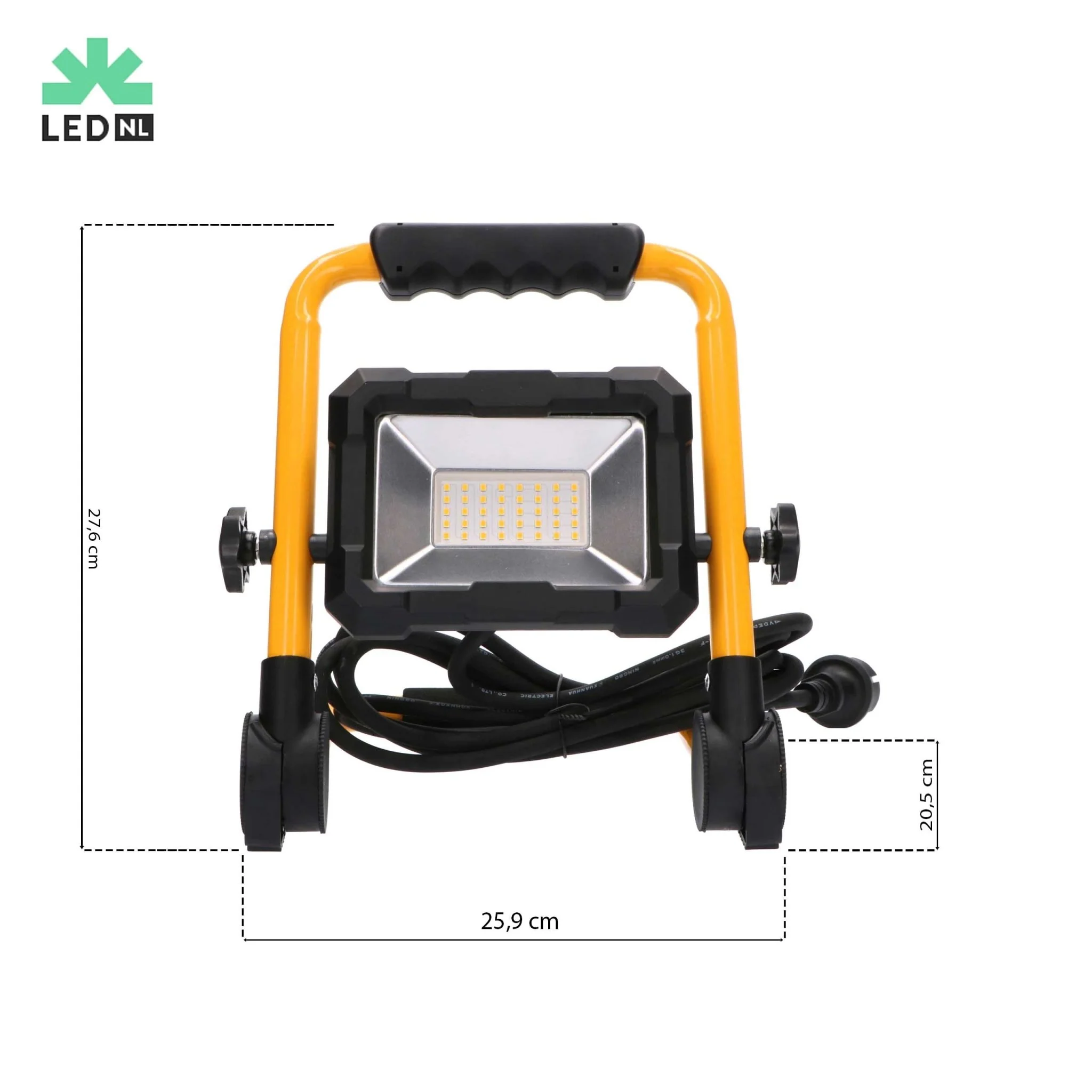 LED's Work Bouwlamp 3300 - Inklapbaar & Kantelbaar - 3 meter snoer - IP65 - 30W - Image 7