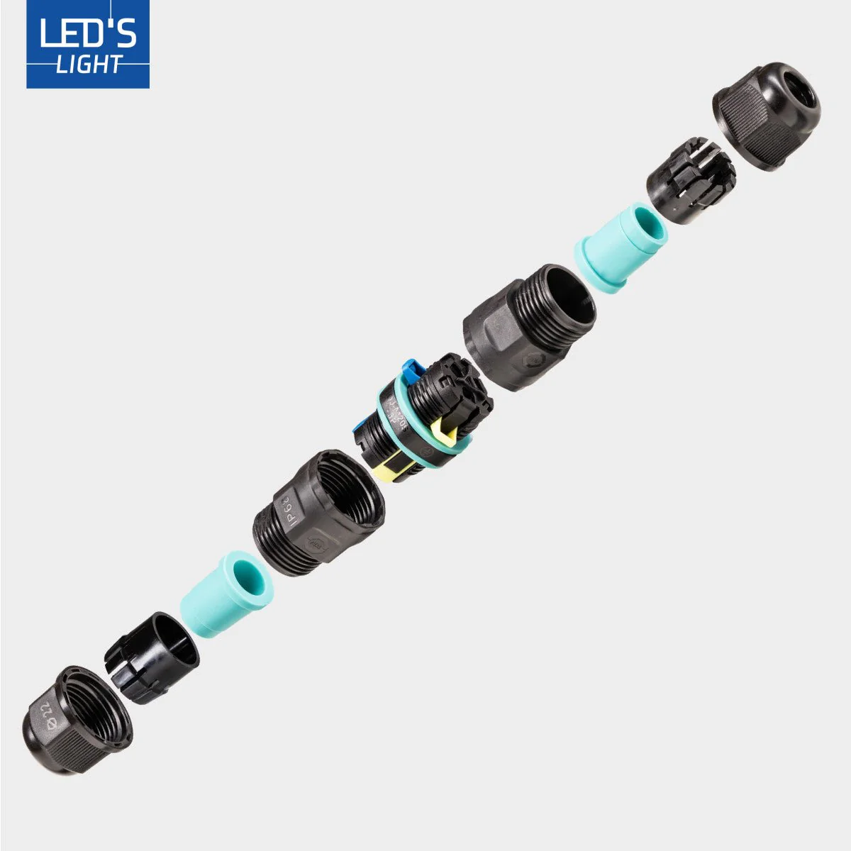 Kabelverbinder I connector - Voor kabels van 5 tot 10 mm - voor buiten en binnen - Zwart - Image 6