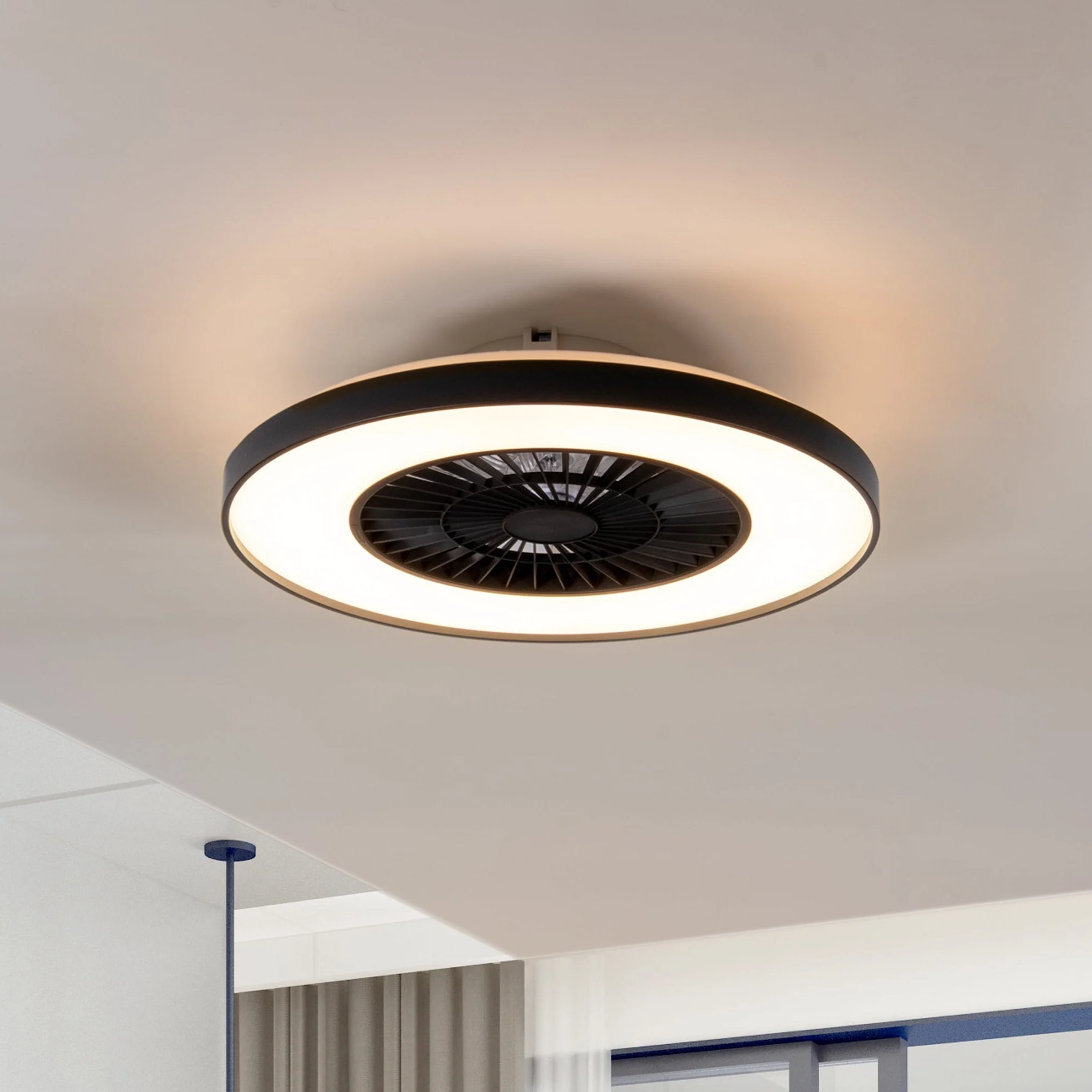 Proventa Premium Plafondventilator met lamp 60 cm - Zomer- en winterstand met afstandsbediening - Zwart - Image 15