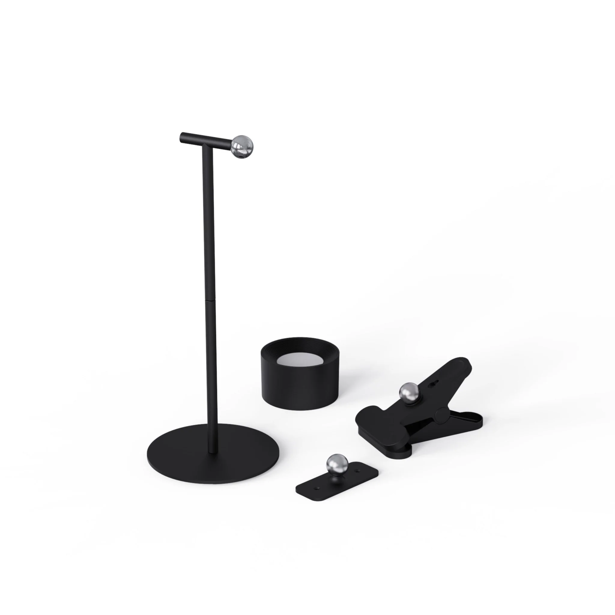 LED's Light 3-in-1 Draadloos Oplaadbaar Spotje - Tafellamp, Klemlamp & Wandlamp - Zwart - Image 14