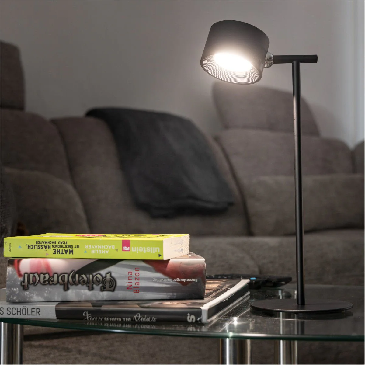 LED's Light 3-in-1 Draadloos Oplaadbaar Spotje - Tafellamp, Klemlamp & Wandlamp - Zwart - Image 3