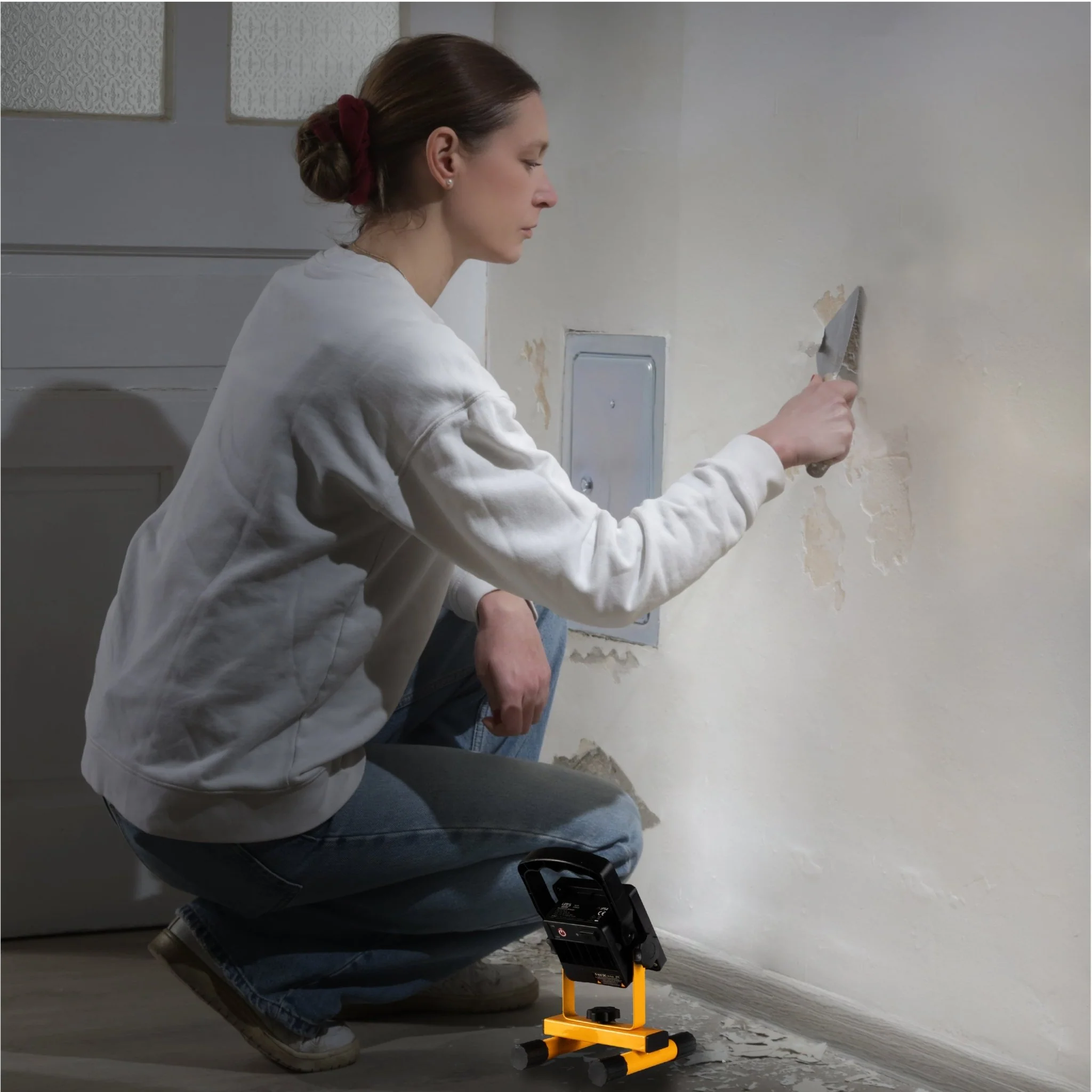 LED's Work draadloze LED Werklamp op accu 1200lm - Oplaadbaar en kantelbaar - Zwart geel - Image 3