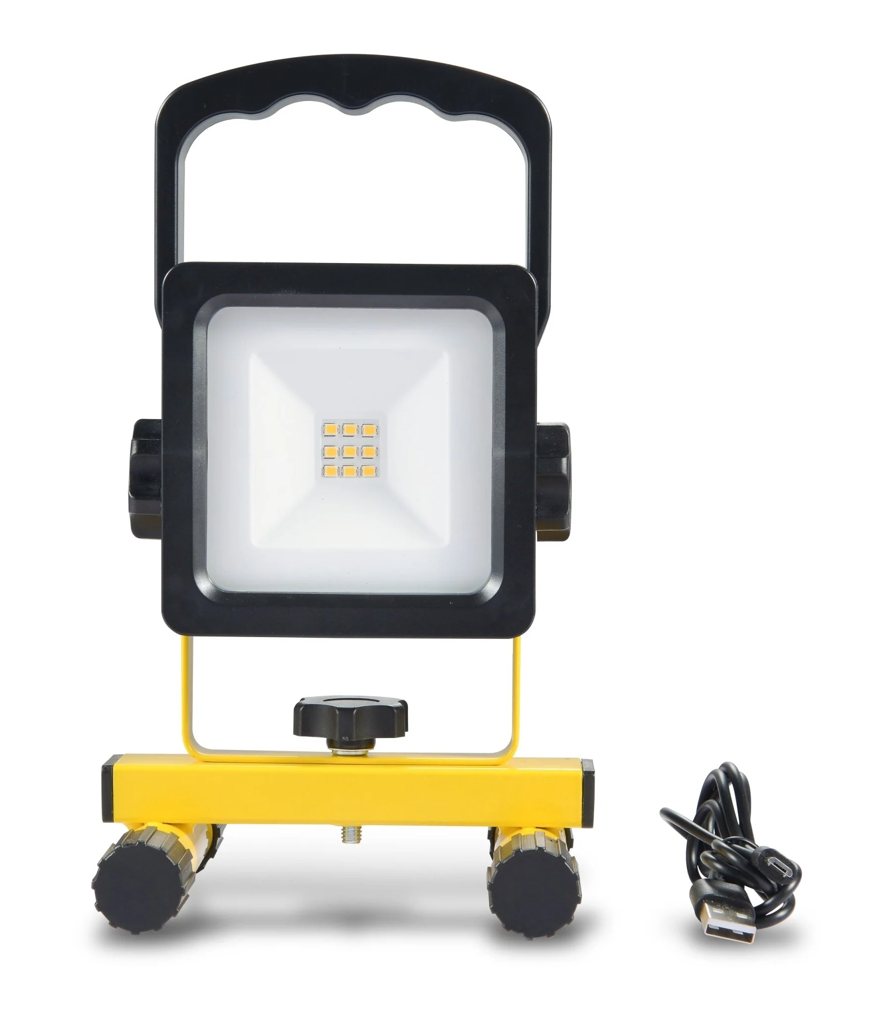LED's Work draadloze LED Werklamp op accu 700lm - Oplaadbaar en kantelbaar - Zwart geel - Image 7