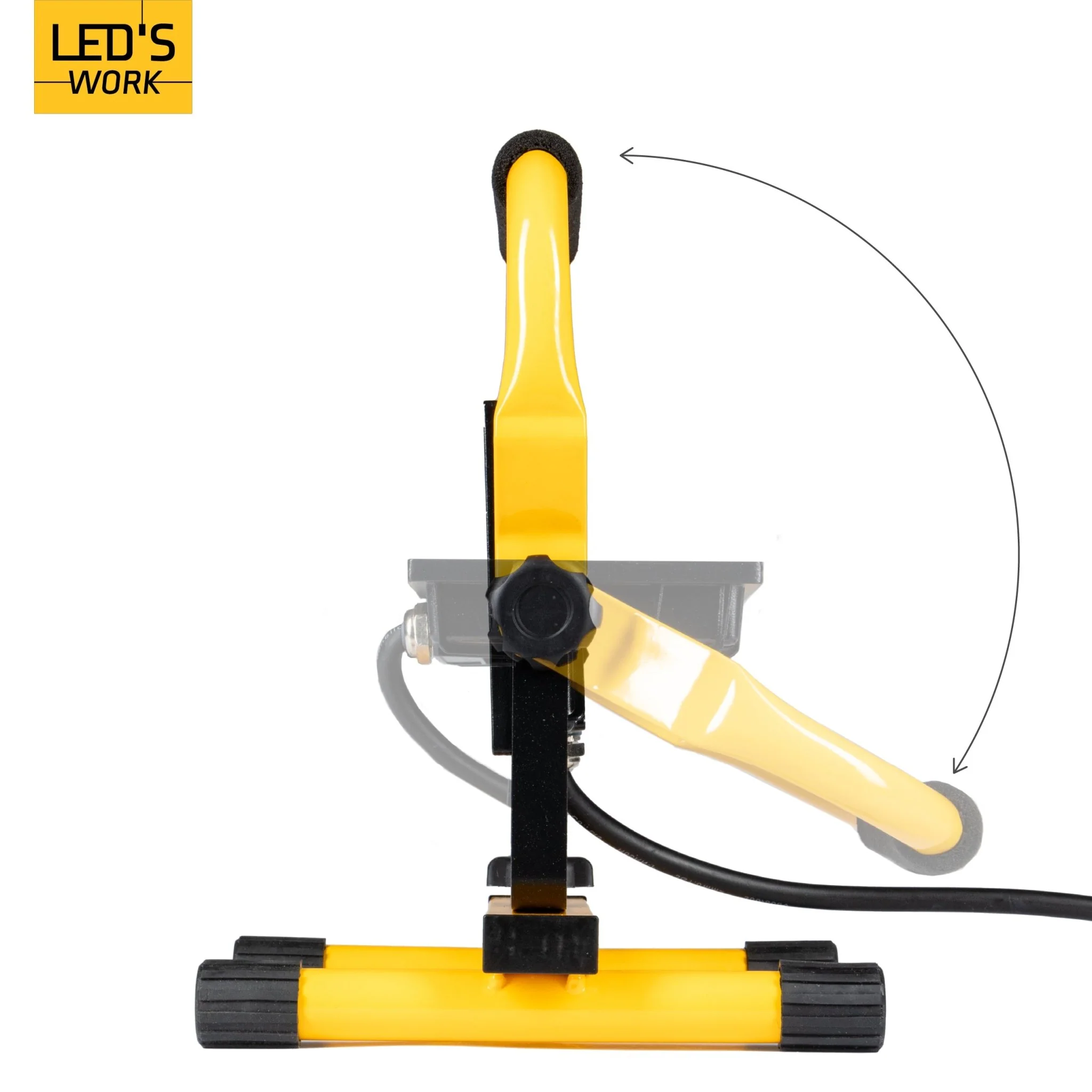 LED's Work Bouwlamp 3100 - Verstelbare beugel - Waterdicht (IP65) - Zwart geel - Image 6