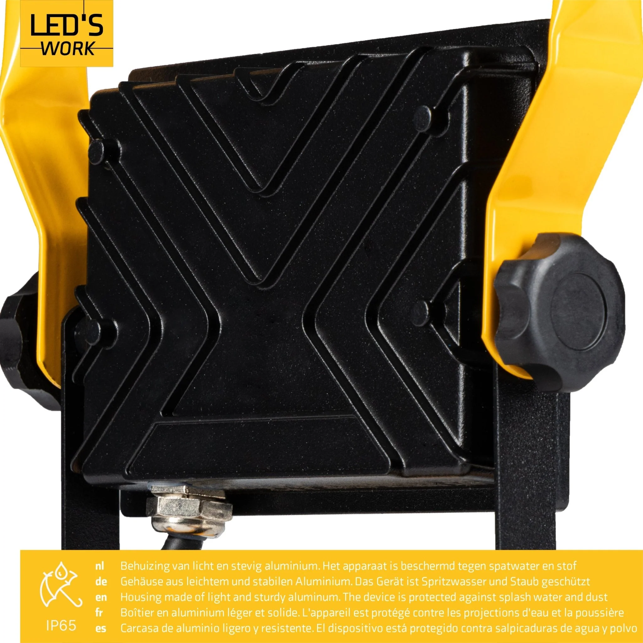 LED's Work Bouwlamp 3100 - Verstelbare beugel - Waterdicht (IP65) - Zwart geel - Image 7