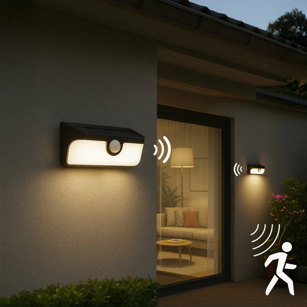 LED's Light Bluetooth Linkable Koppelbare LED Solar Wandlamp met Bewegingssensor - Image 3