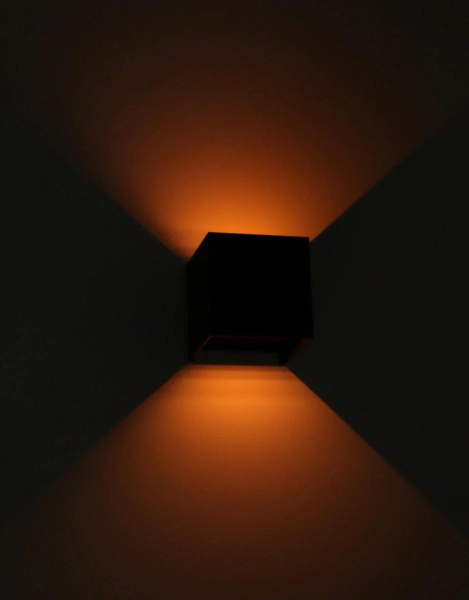 LED's Light Kubus LED Wandlamp buiten - 2 lichts - Dimbaar en instelbare lichtkleur - IP65 Waterdicht - Zwart - Image 4
