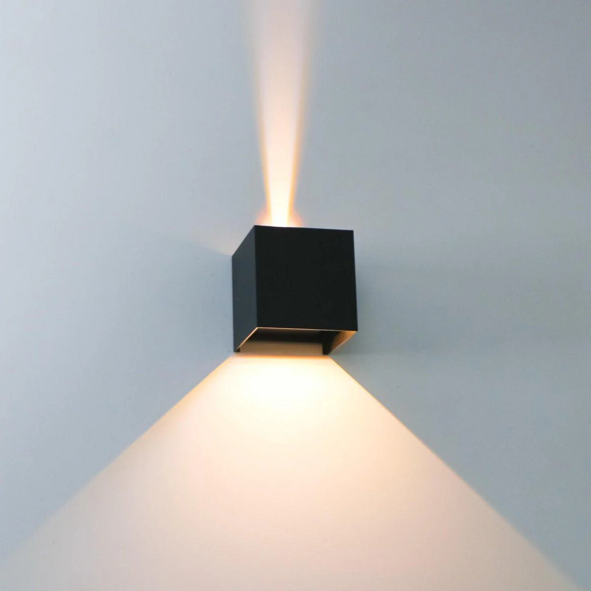 LED's Light Kubus LED Wandlamp buiten - 2 lichts - Dimbaar en instelbare lichtkleur - IP65 Waterdicht - Zwart - Image 7