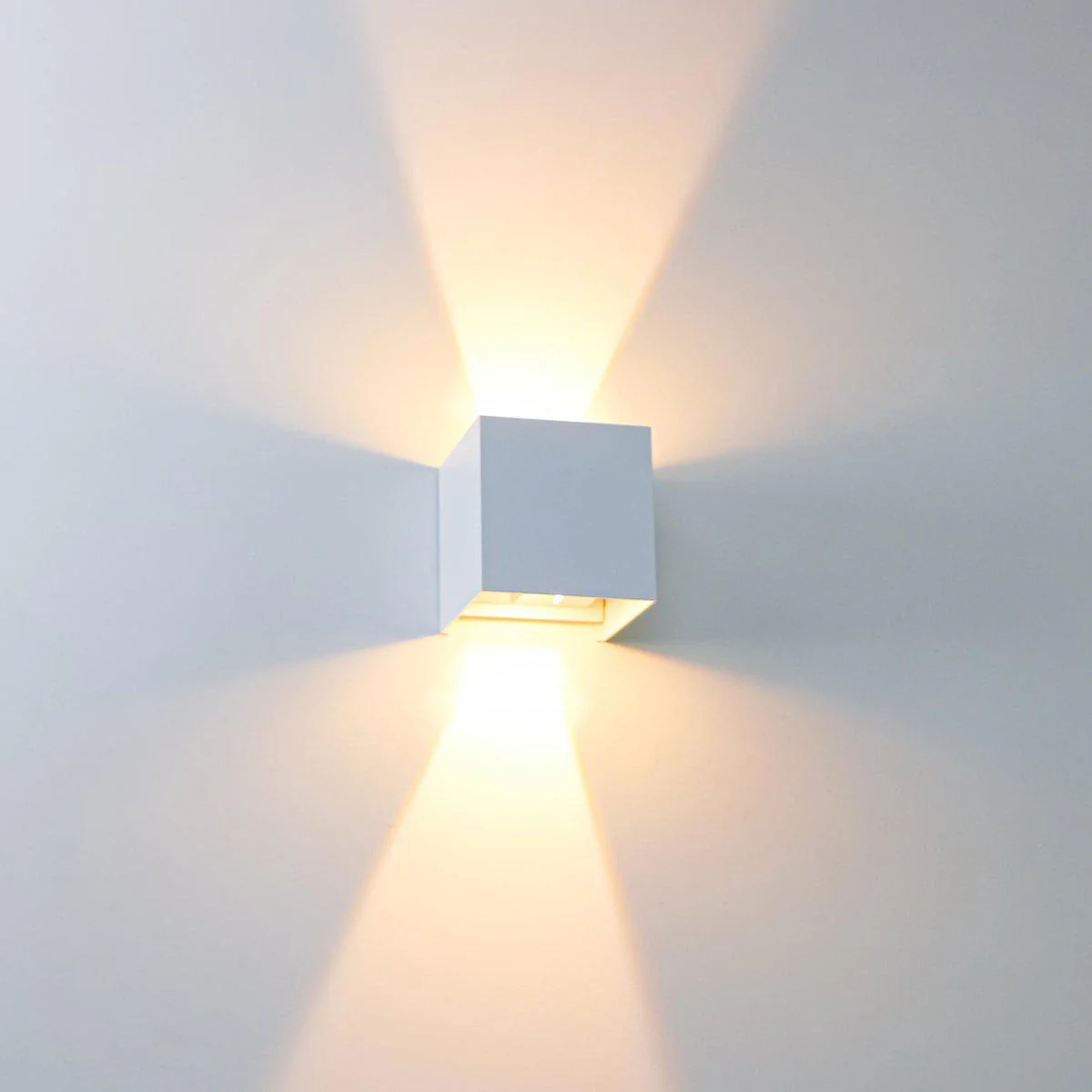 LED's Light Kubus LED Wandlamp voor buiten - Omhoog&Omlaag licht - IP65 - Wit - Image 3