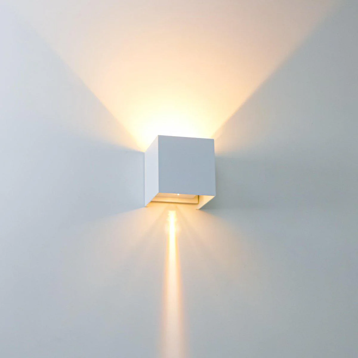 LED's Light Kubus LED Wandlamp voor buiten - Omhoog&Omlaag licht - IP65 - Wit - Image 4
