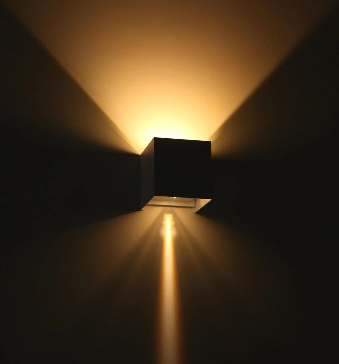 LED's Light Kubus LED Wandlamp voor buiten - Omhoog&Omlaag licht - IP65 - Wit - Image 8