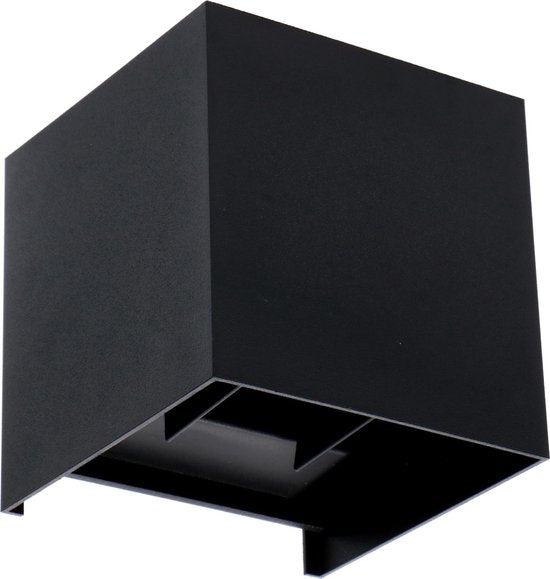 LED's Light Kubus LED Wandlamp voor buiten - Omhoog&Omlaag licht - IP65 - Zwart - Image 12