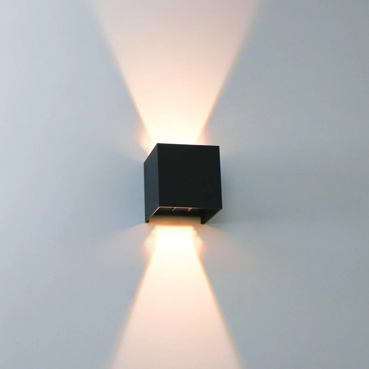 LED's Light Kubus LED Wandlamp voor buiten - Omhoog&Omlaag licht - IP65 - Zwart - Image 3