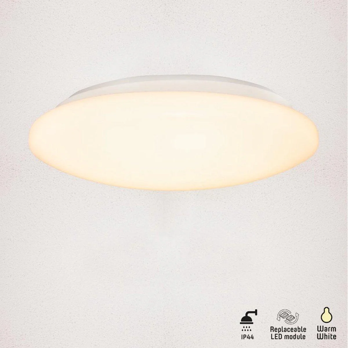 LED's Light Universele Plafondlamp 1500 - Geschikt voor badkamer IP44 - Warm wit (3000K) - 30 cm - Image 3