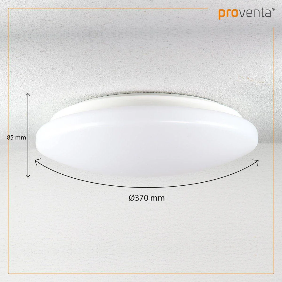 LED's Light Universele Plafondlamp 1600 - Geschikt voor badkamer IP44 - Warm wit (3000K) - 37 cm - Image 7