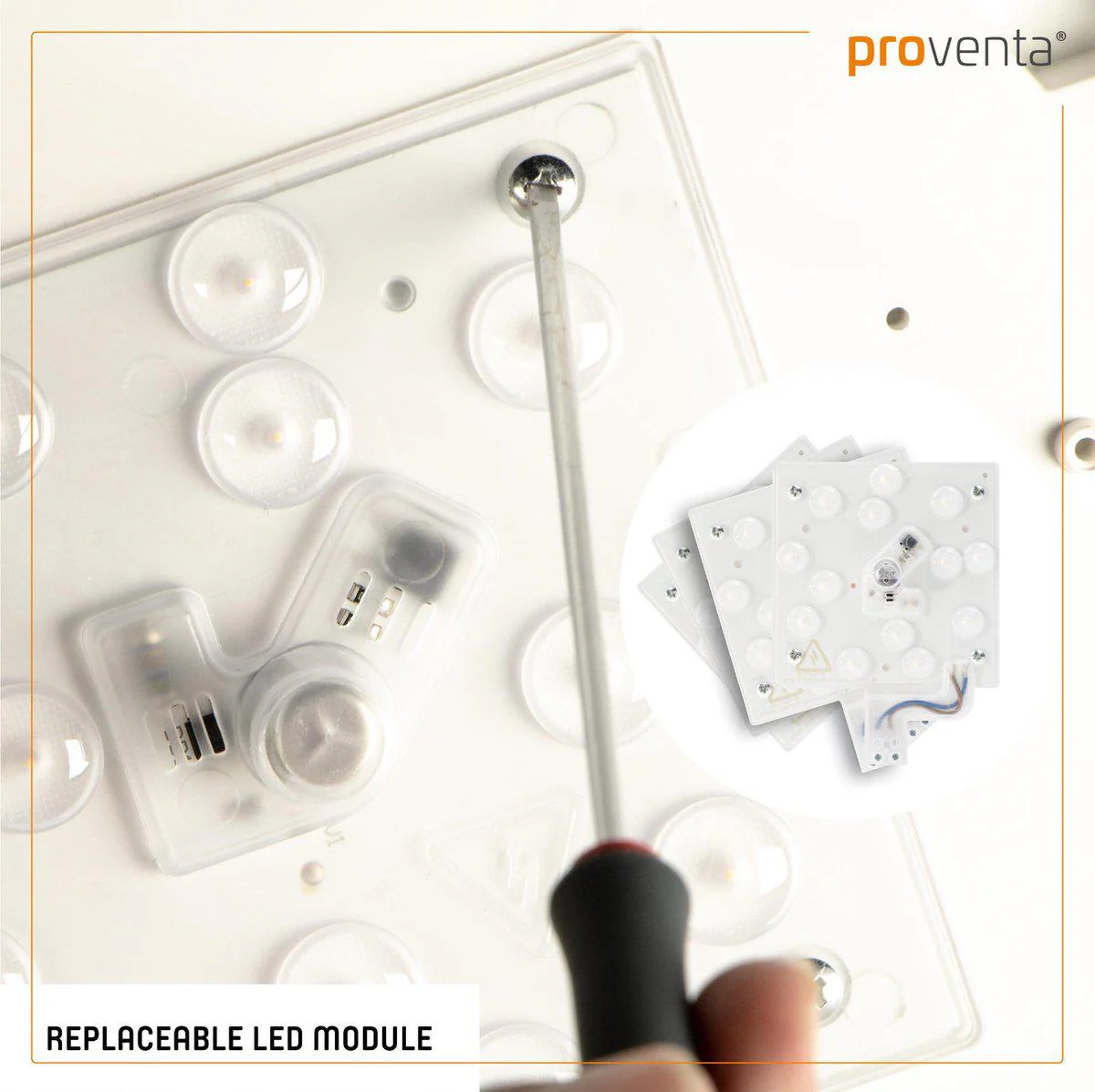 LED's Light Universele Plafondlamp 1600 - Geschikt voor badkamer IP44 - Warm wit (3000K) - 37 cm - Image 8