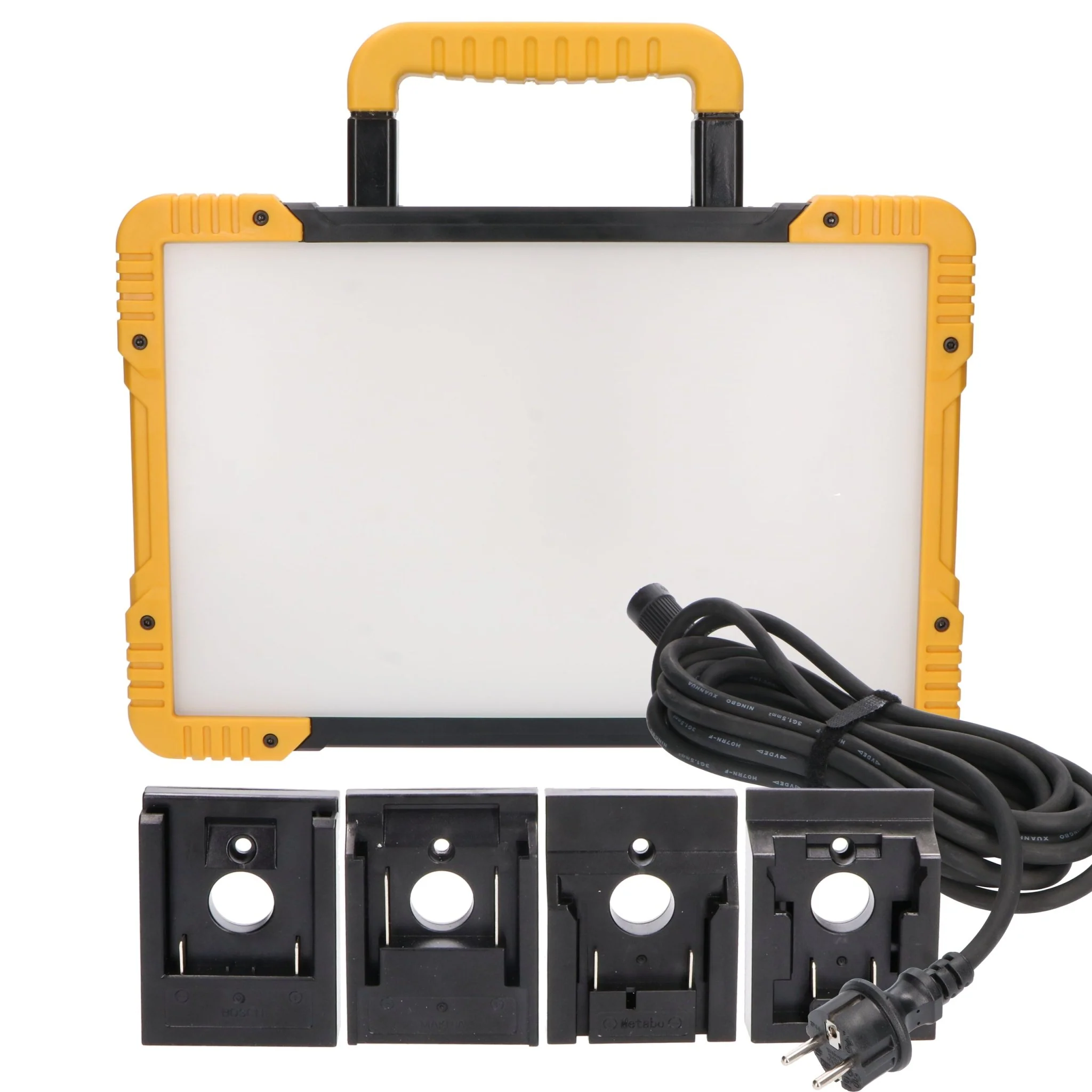 LED's Light 18V Hybride LED Bouwlamp 5500lm - Incl Adapters - Bedraad en draadloos te gebruiken – IP54 – Rough Service Tested – 47W - Image 21
