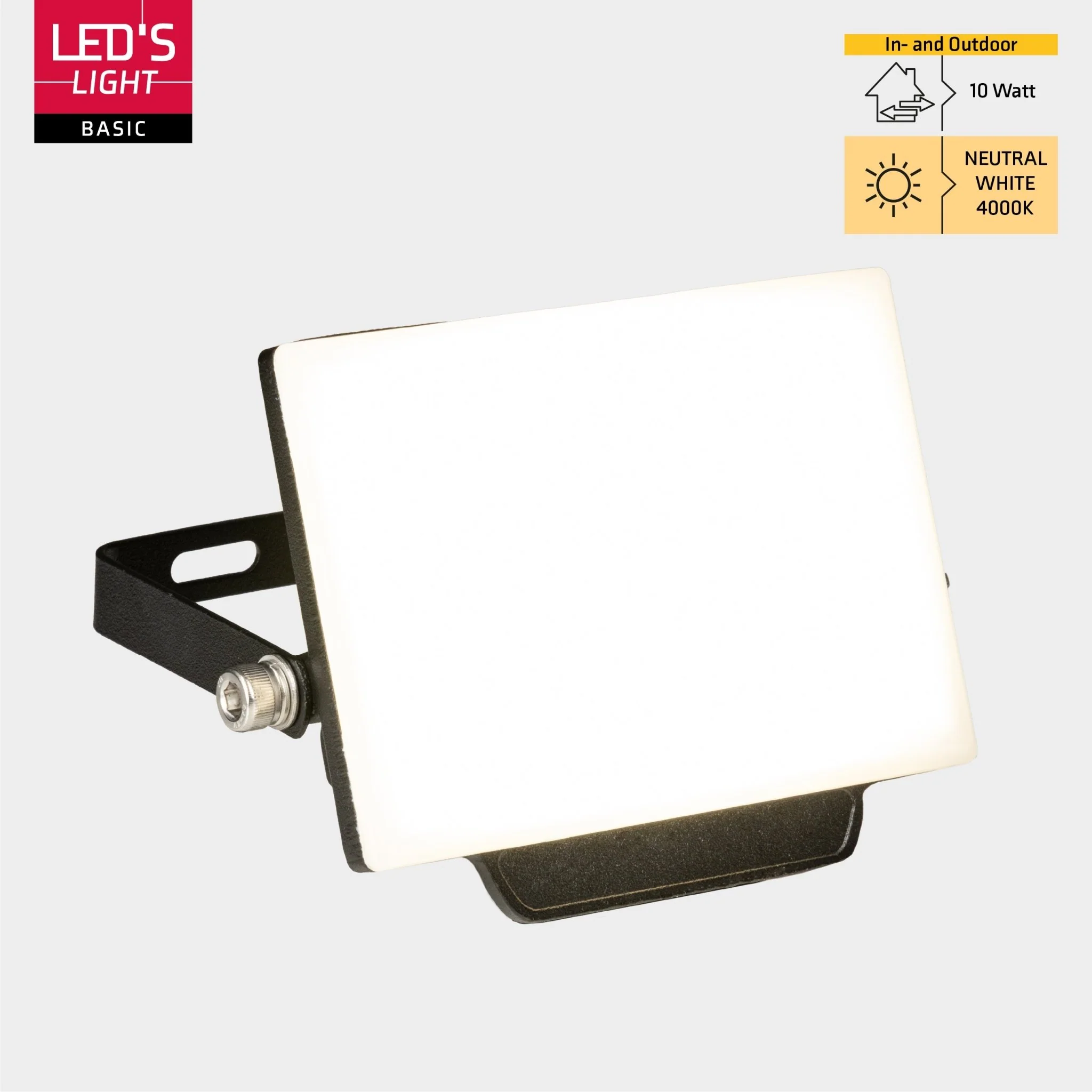 LED's Light Floodlight 900 met beugel - Universeel voor binnen en buiten - 10W - Image 11
