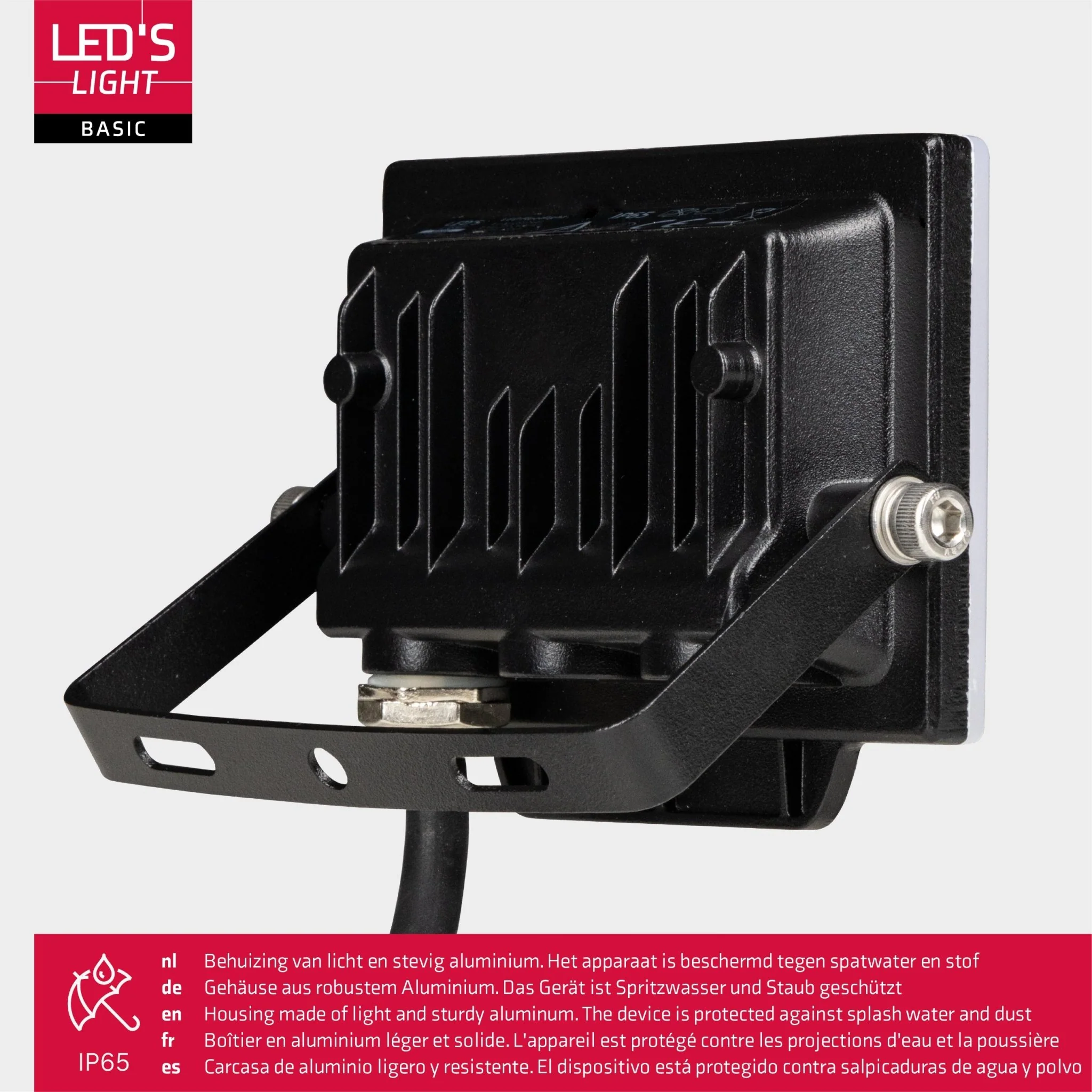 LED's Light Floodlight 900 met beugel - Universeel voor binnen en buiten - 10W - Image 6