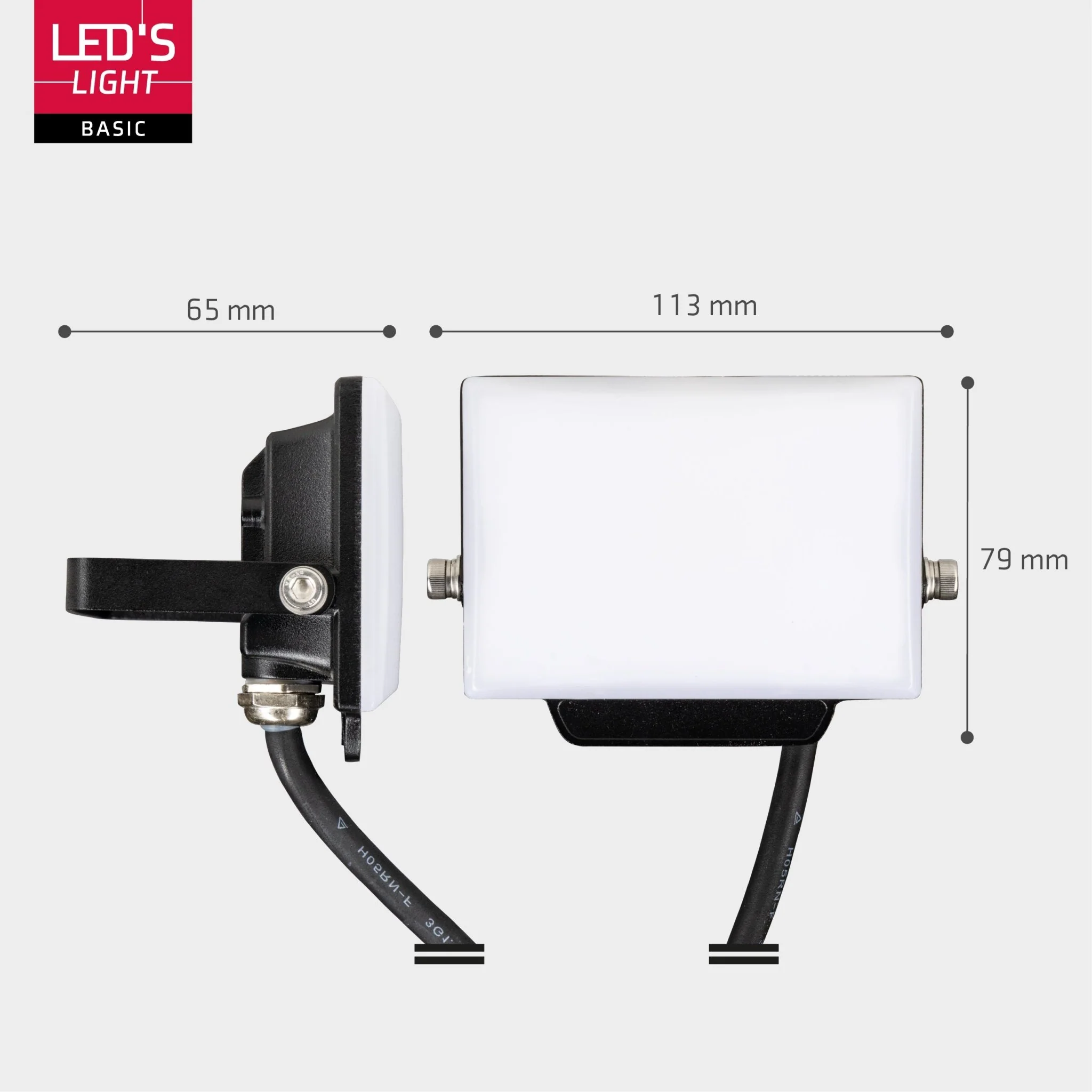 LED's Light Floodlight 900 met beugel - Universeel voor binnen en buiten - 10W - Image 8