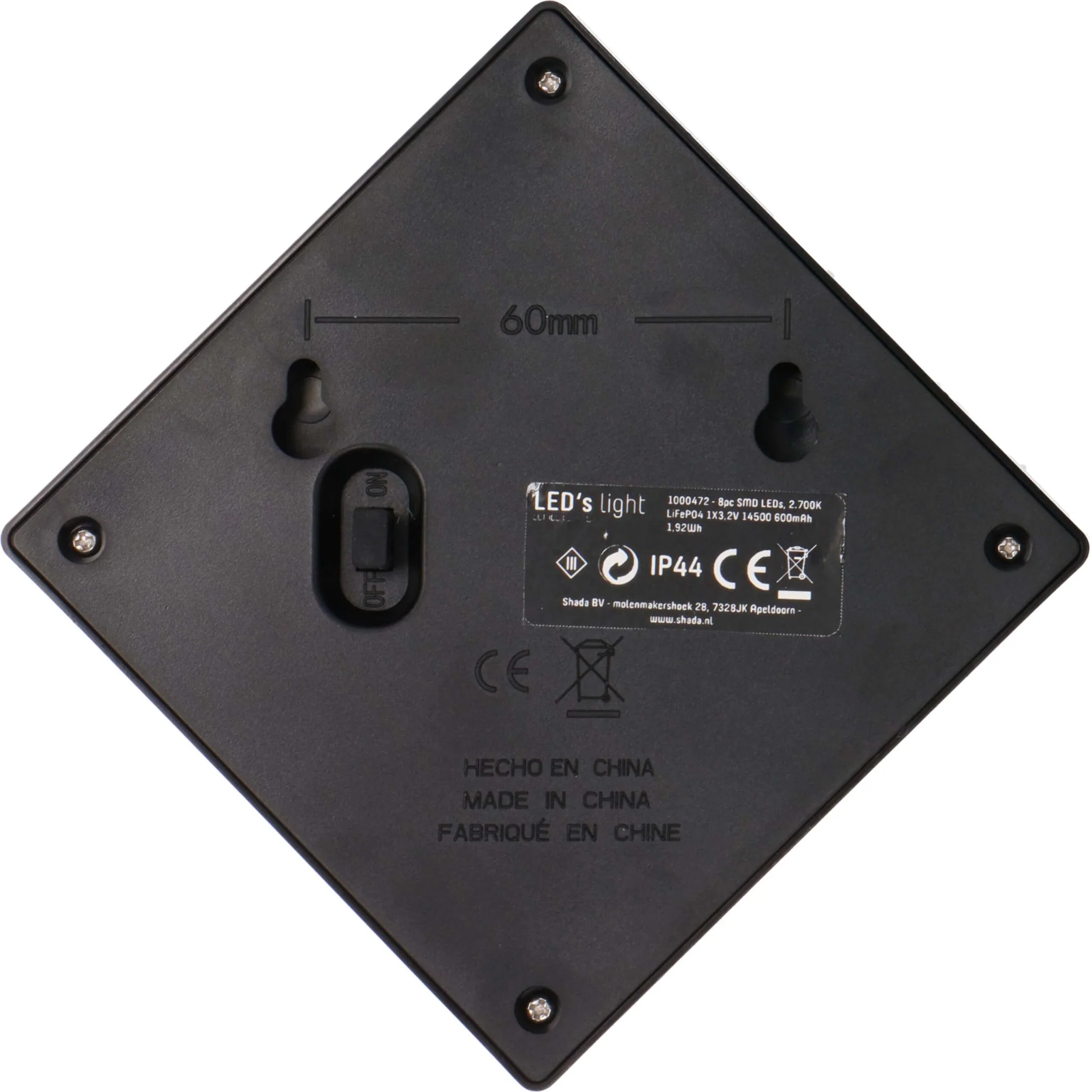 LED's Light Solar LED Buitenlamp met Bewegingssensor - Draadloos op zonne-energie - Zwart - IP44 - Image 10