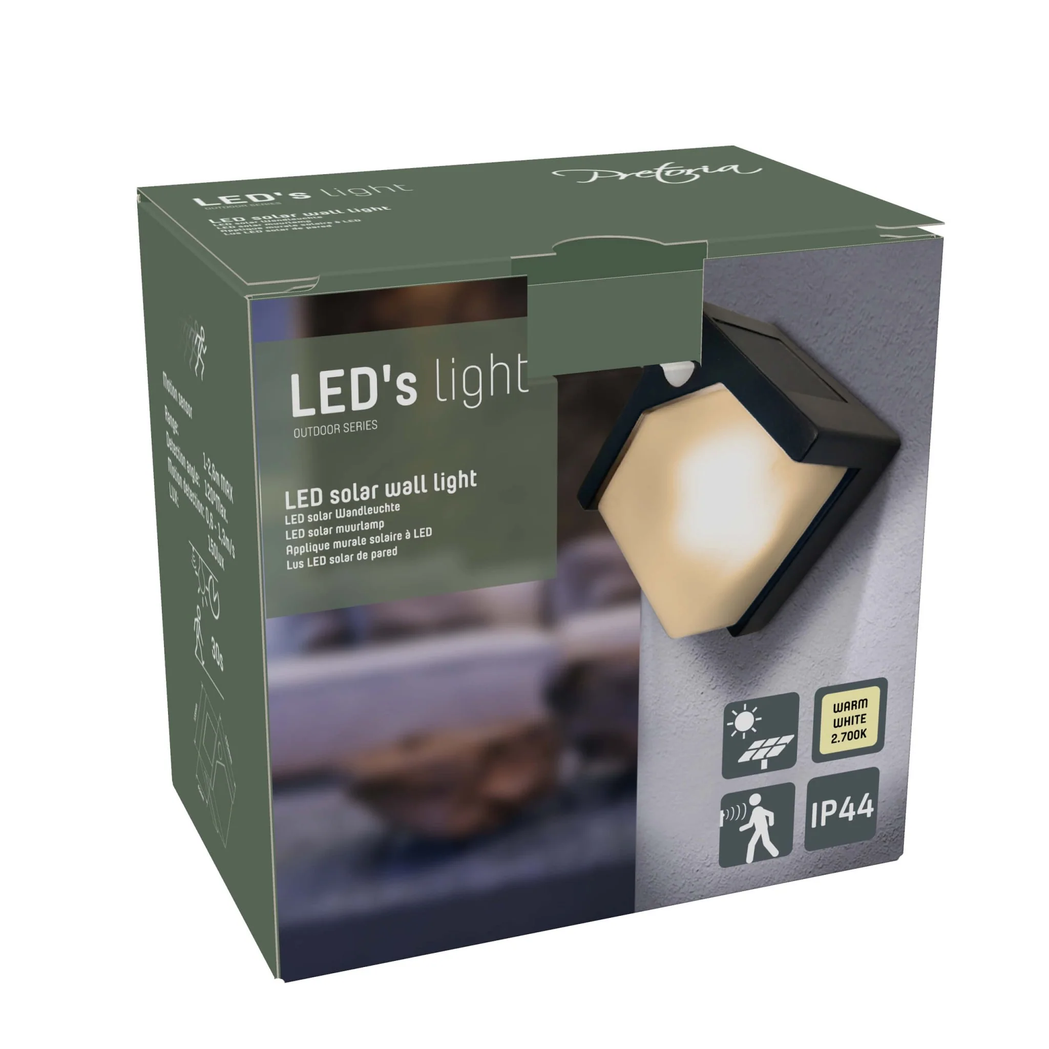 LED's Light Solar LED Buitenlamp met Bewegingssensor - Draadloos op zonne-energie - Zwart - IP44 - Image 11