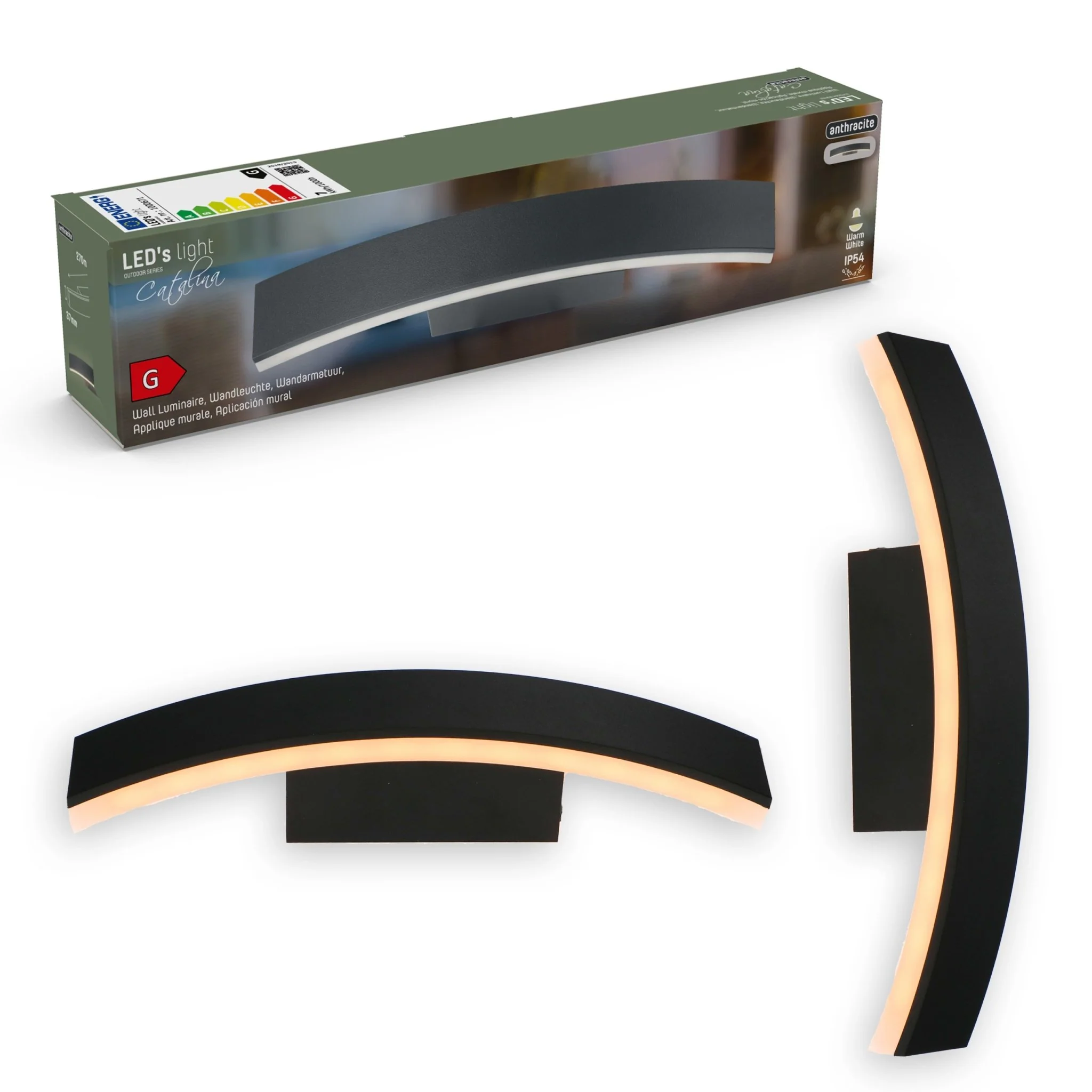 LED's Light Wandlamp Buiten - Model Todi - Draaibaar - Rondom warm wit licht - IP54 - Antraciet - Image 16