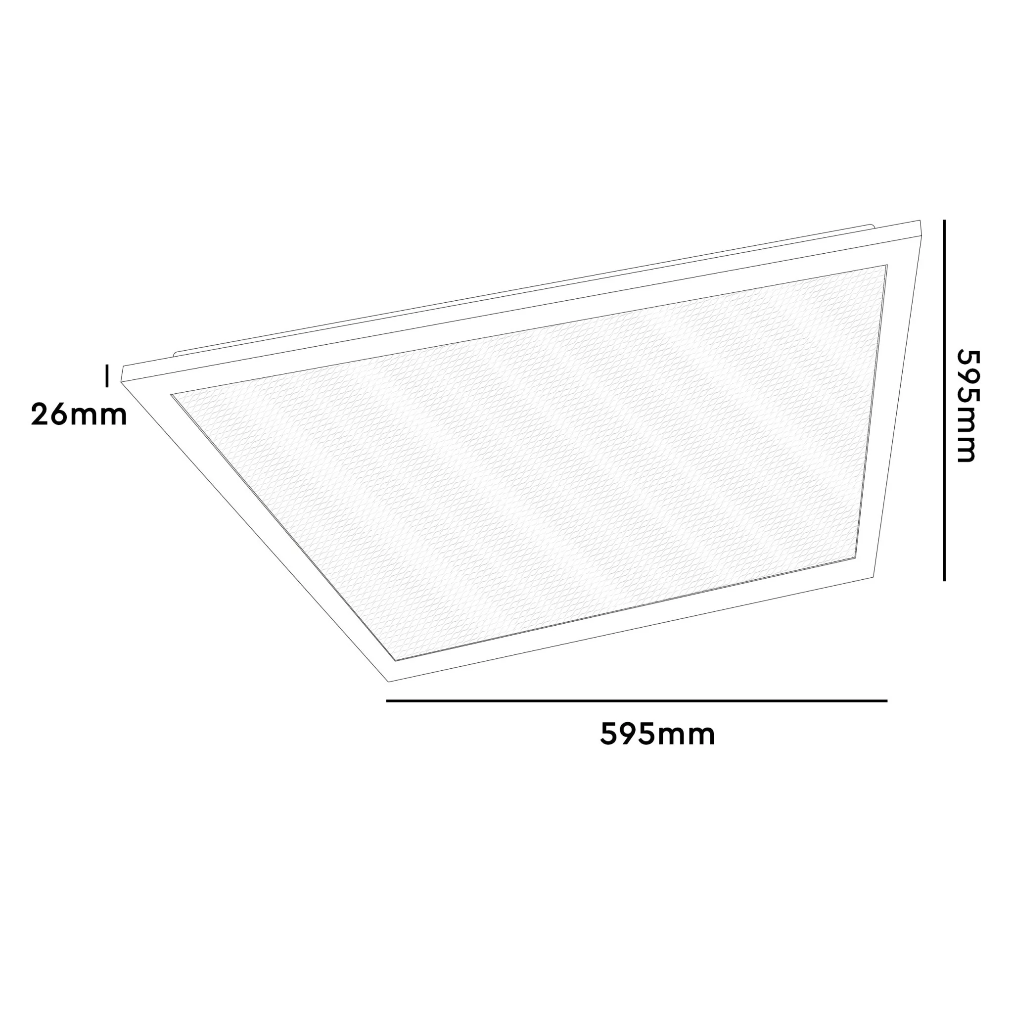 LED's Light LED Paneel 595x595mm - Vierkant - Neutraal wit (4000K) - 4000 Lumen - 40W - Image 8