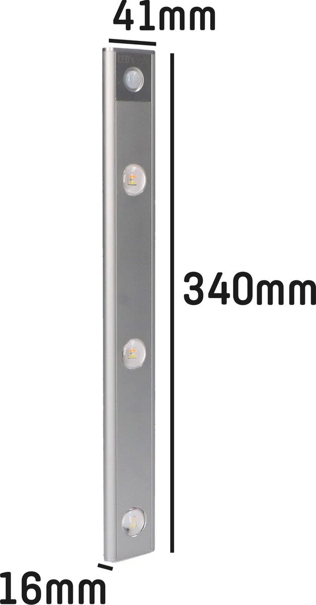 LED's Light EasyFix Kastverlichting onderbouwverlichting met Bewegingssensor - RGB functie - 3 lichtpunten - Draadloos en oplaadbaar - 35 cm - Image 9
