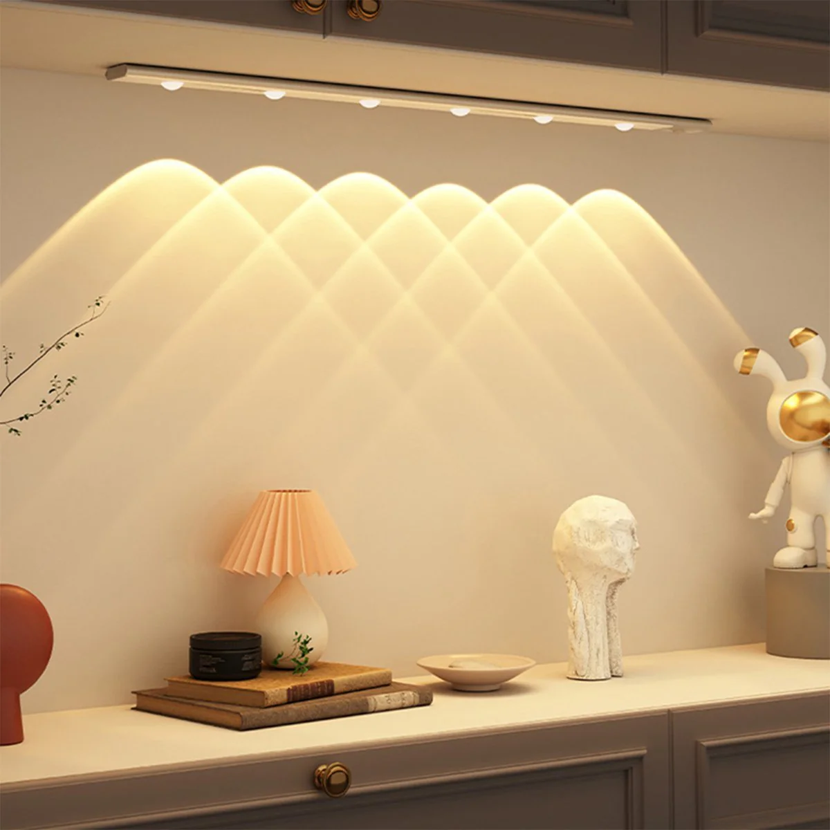 LED's Light EasyFix Kastverlichting met Bewegingssensor - RGB functie - 6 lichtpunten - Draadloos en oplaadbaar - 68,5 cm - Image 4