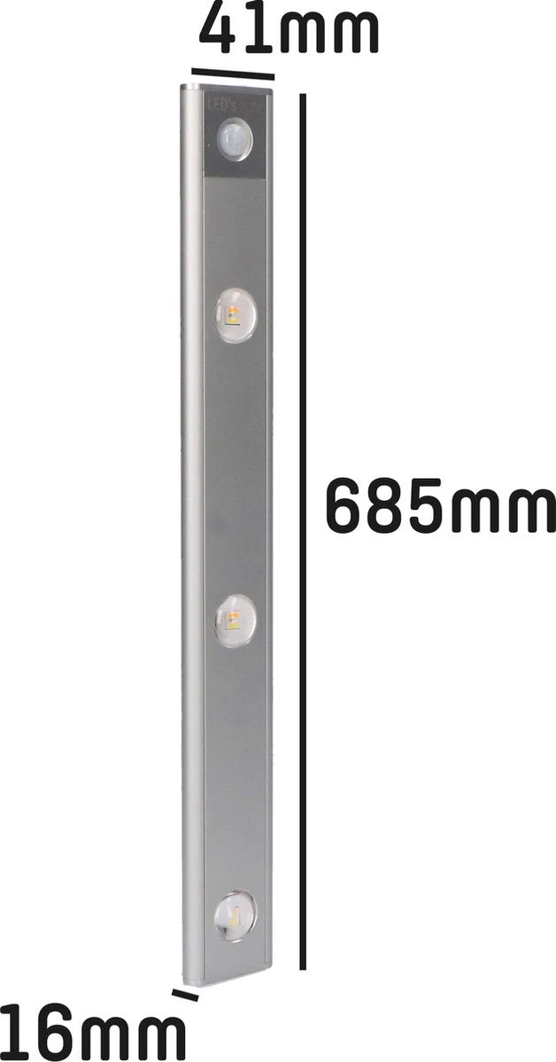 LED's Light EasyFix Kastverlichting met Bewegingssensor - RGB functie - 6 lichtpunten - Draadloos en oplaadbaar - 68,5 cm - Image 9