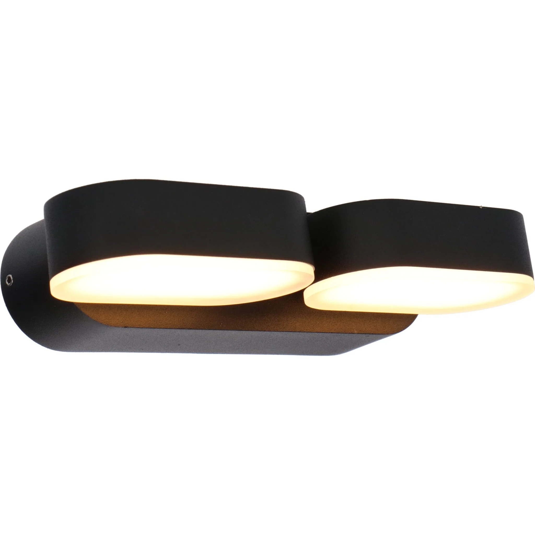 LED's Light Dubbele LED Buitenlamp - Model Rieti - Warm wit - IP44 waterbestendig - Zwart - Image 5