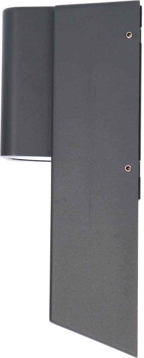 LED Muurlamp buiten met GU10 fitting - Strepen - Rimini - IP44 - Antraciet - Image 11