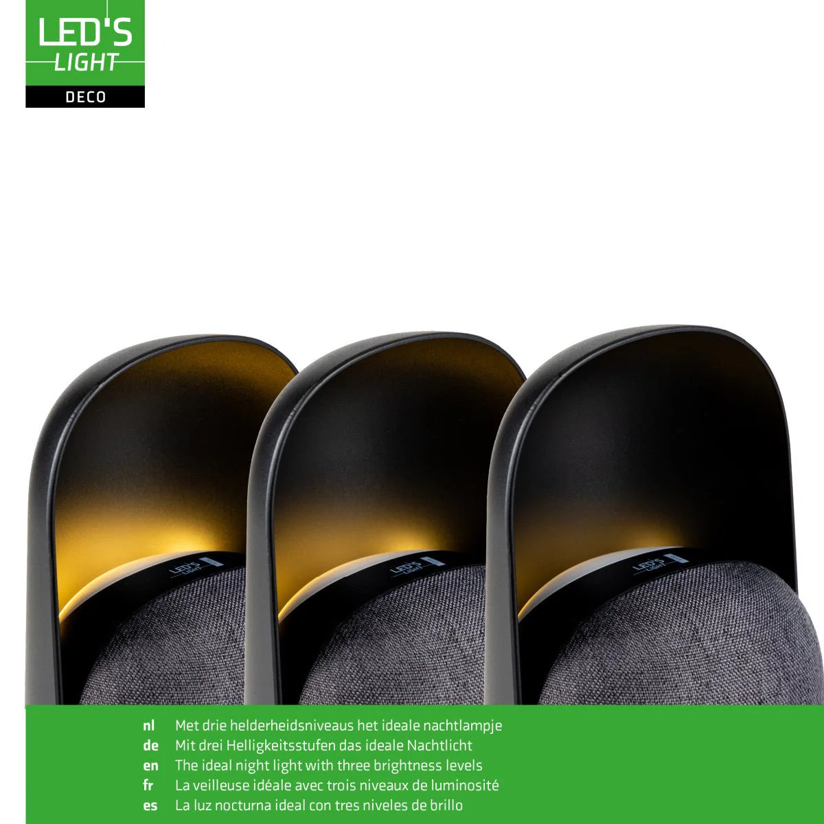 LED-nachtlamp met Bluetooth-luidspreker – Oplaadbaar – 1200 mAh – IP20 – Zwart - Image 2