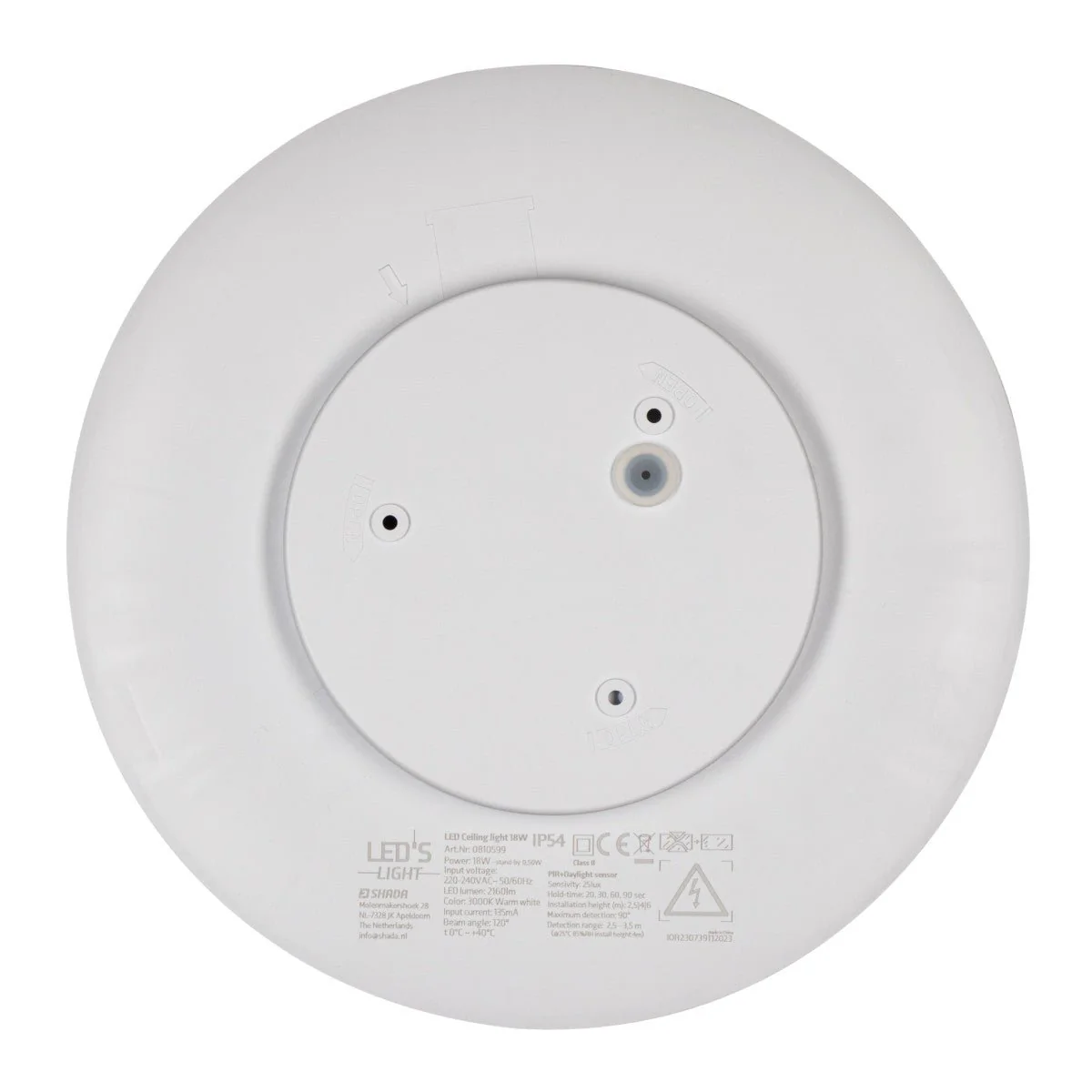 LED's Light Plafondlamp met Sensor 2100 - Bewegingsdetectie - 18W - Ø 30 cm - Image 8