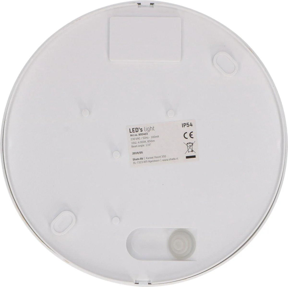 LED Plafondlamp voor buiten - Rond 21 cm - Koud wit licht - IP54 - 10W - Image 7