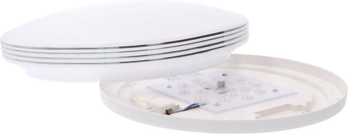 LED Plafondlamp rond 35 cm met ringen - Universeel - Spatwaterdicht - Warm wit licht - Image 13