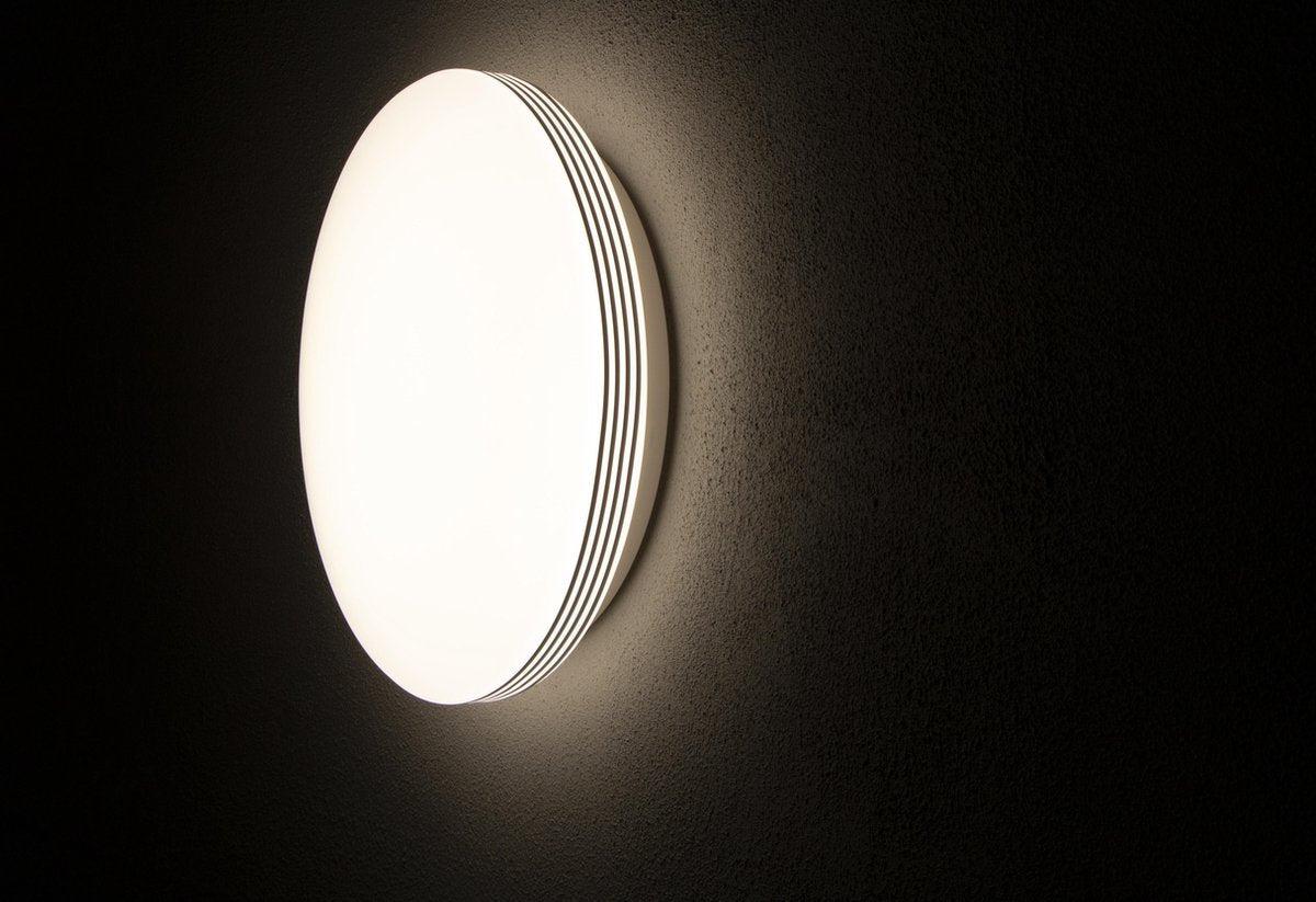 LED Plafondlamp rond 35 cm met ringen - Universeel - Spatwaterdicht - Warm wit licht - Image 4