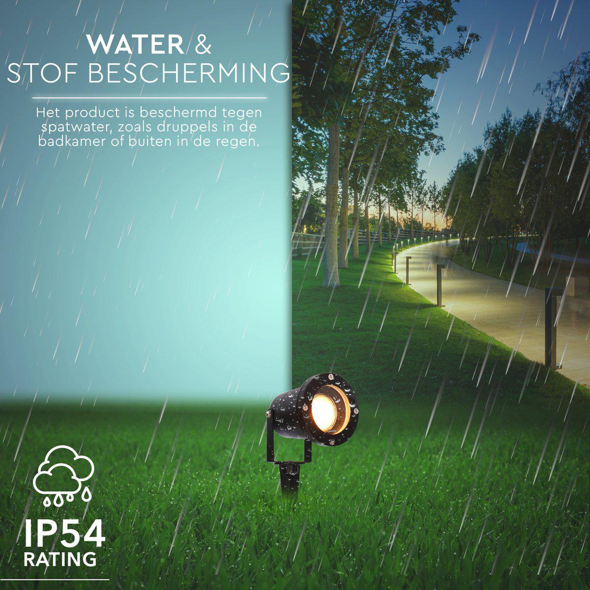 LED's Light LED Prikspot met Stekker - Kantelbaar - GU10 fitting - IP54 - Model Melfi - Zwart - Image 7