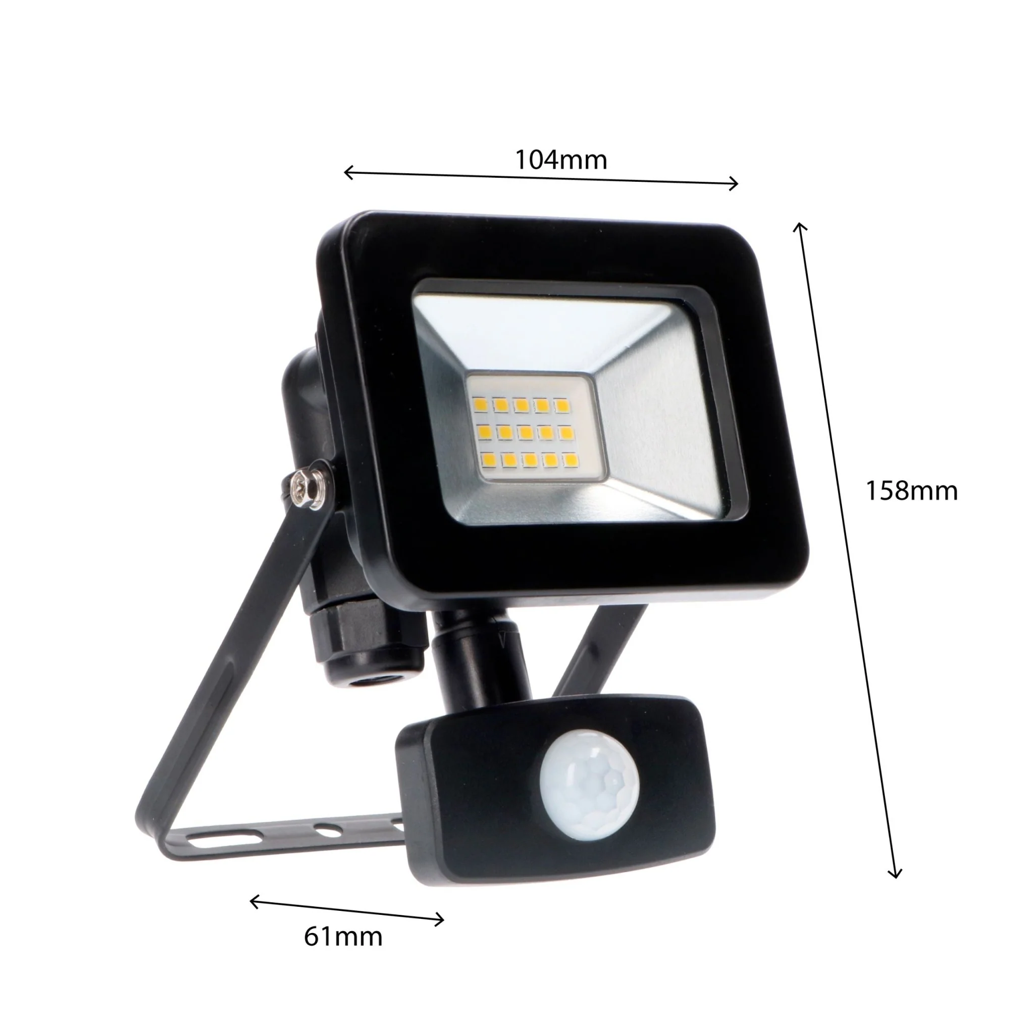 LED's Light Floodlight 1100 - Met licht- en bewegingssensor - Binnen & Buiten - 10W - Zwart - Image 8
