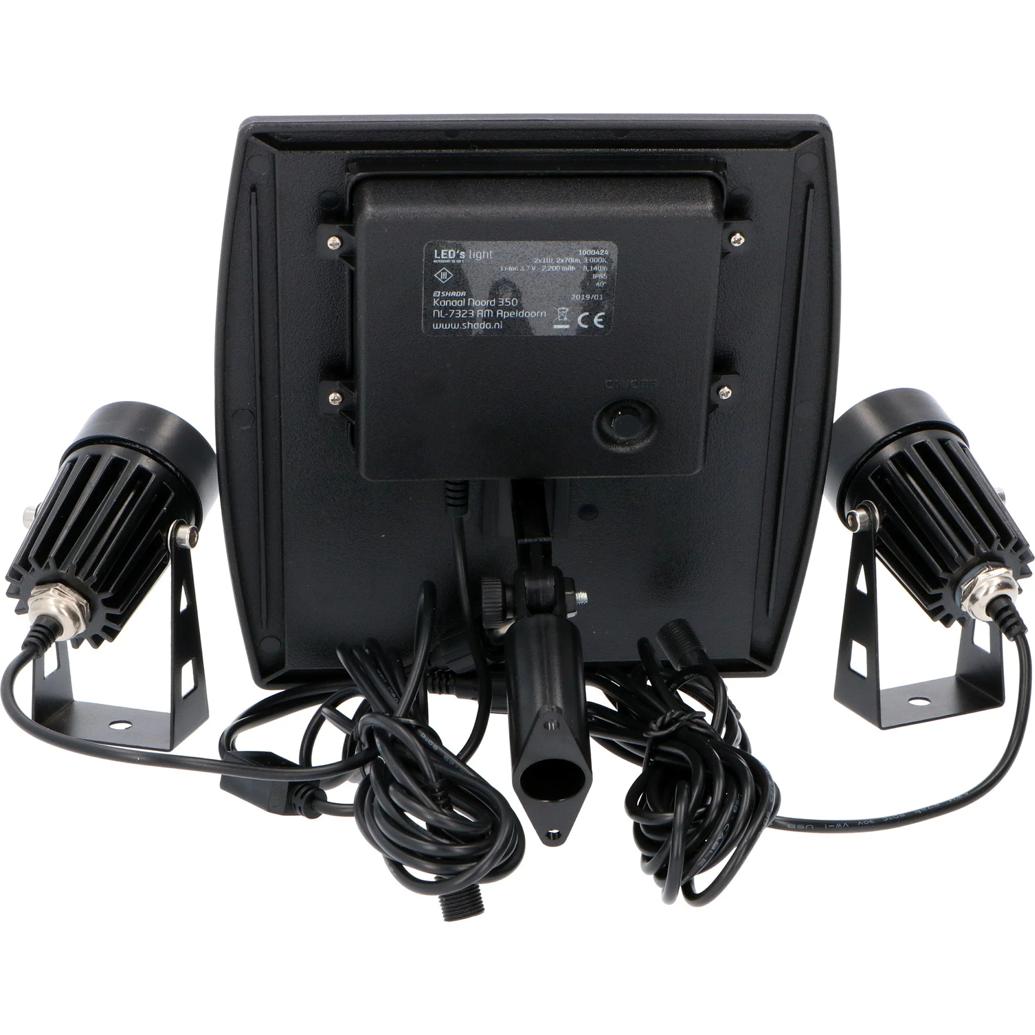 LED's Light Solar LED Tuinlamp met zonnepaneel en grondspies - Automatisch aan en uit - Met sensor - IP65 waterdicht - Image 7