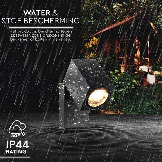 LED's Light Kantelbare LED Buitenlamp - GU10 fitting - IP44 - Zwart - Model Lucca - Image 5