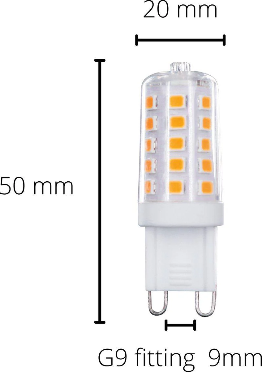 LongLife LED G9 Steeklampjes - Helder - 3W vervangt 28W - Warm wit licht - Image 2
