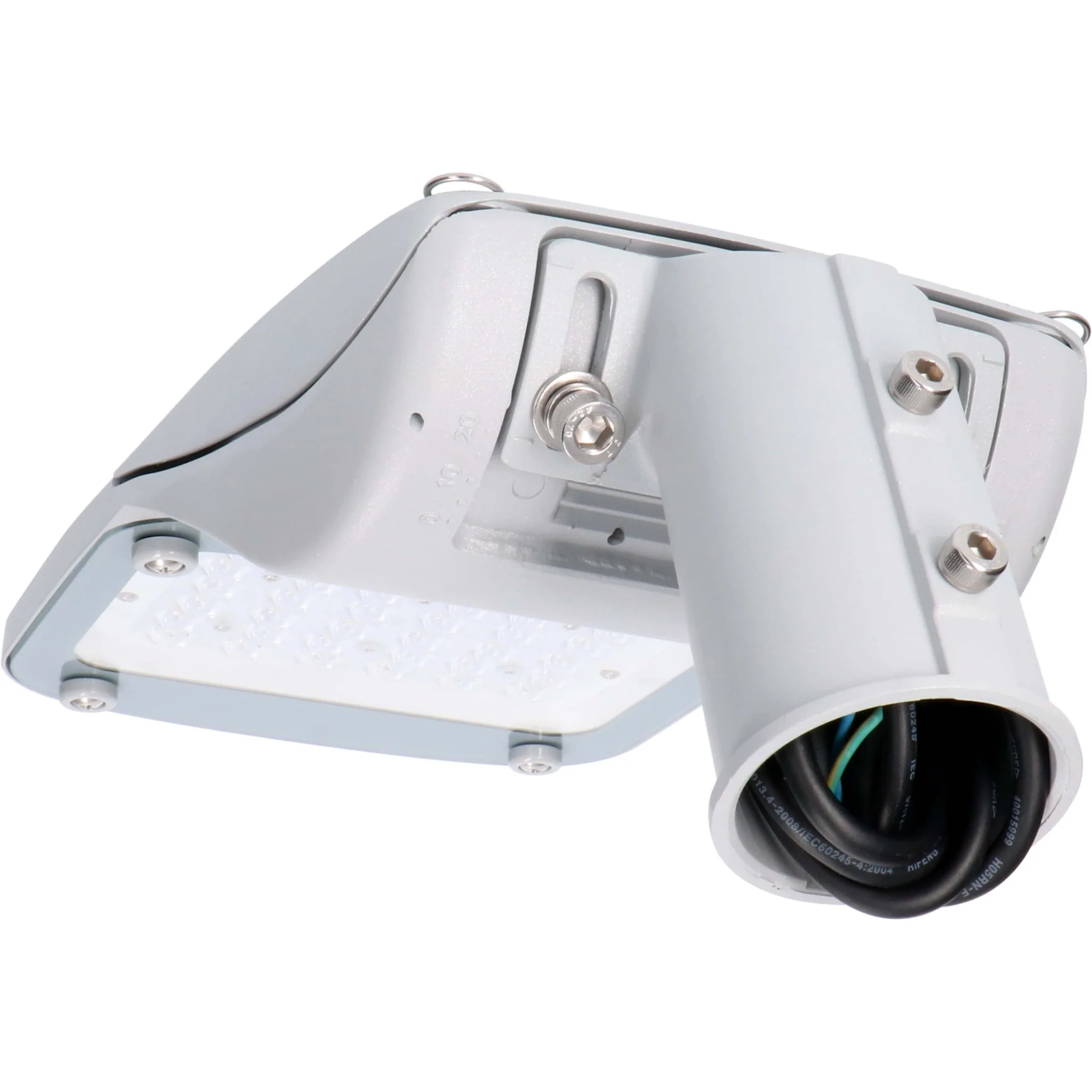 LED Straatverlichting Lantaarnpaal 60W - Waterdicht & Impactbestendig - IP66 - Grijs - Image 4