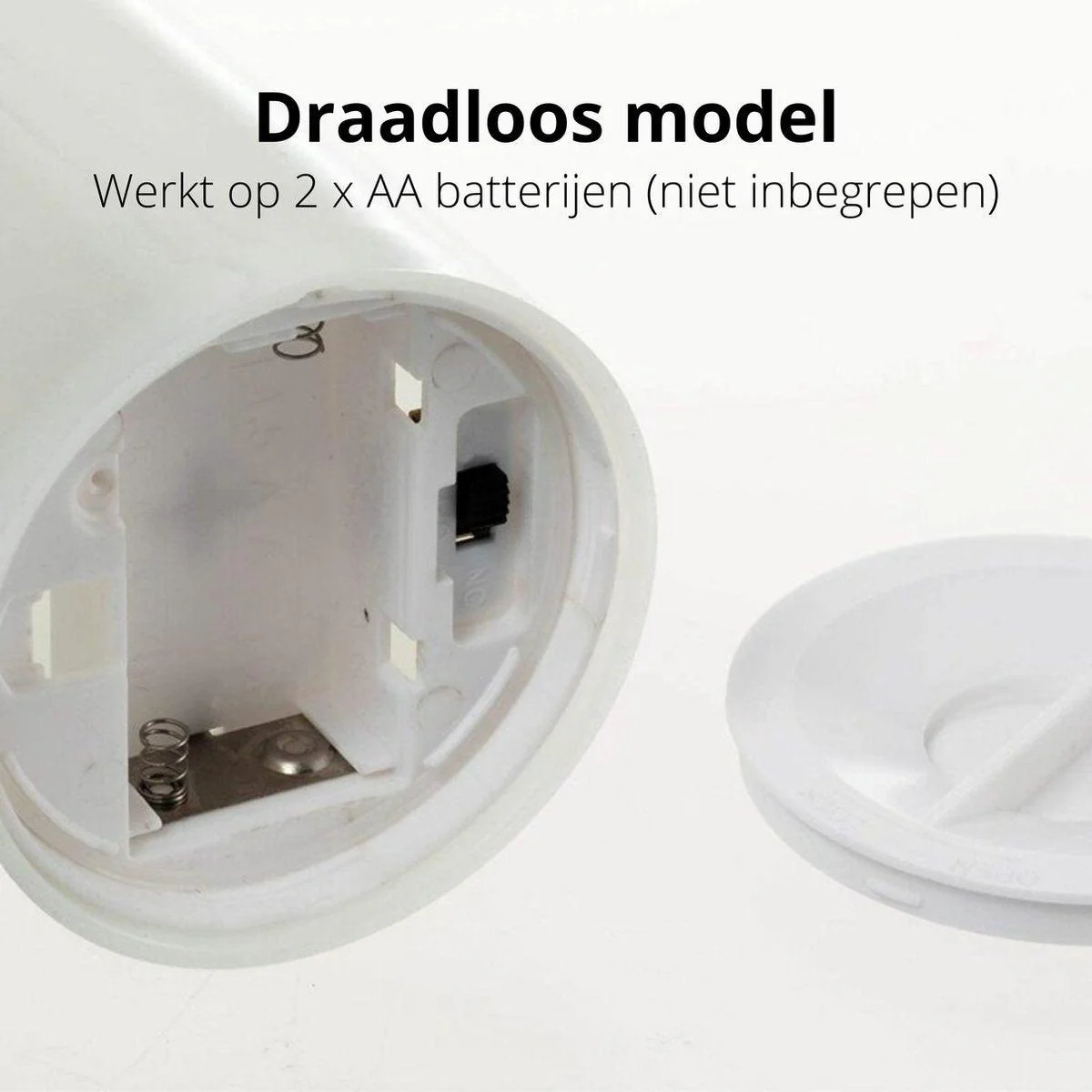 LED Lantaarn basket met LED kaars voor binnen en buiten - Draadloos op batterijen - Zwart - Image 3